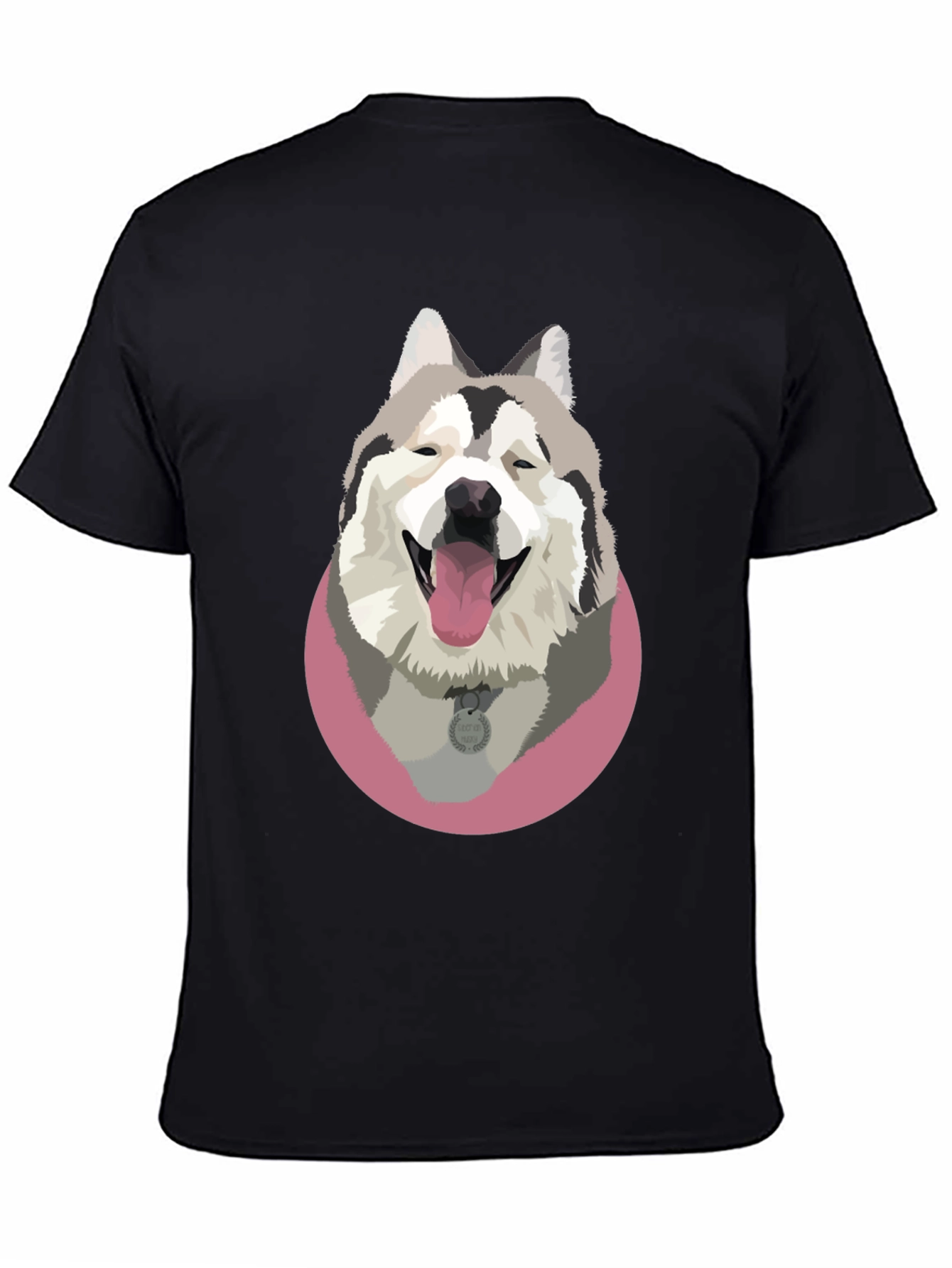 Dog Graphic T-Shirt - Black