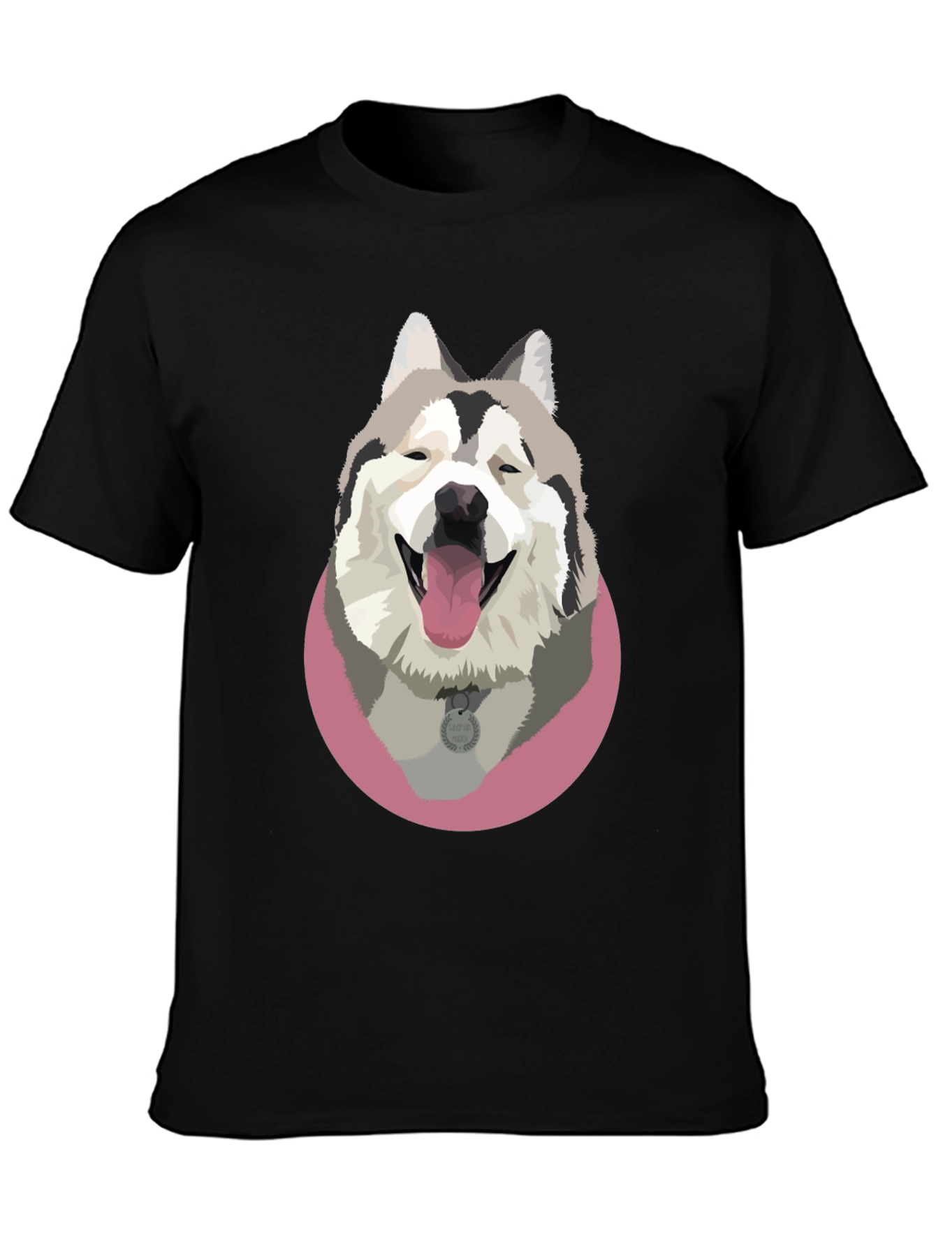 Dog Graphic T-Shirt - Black