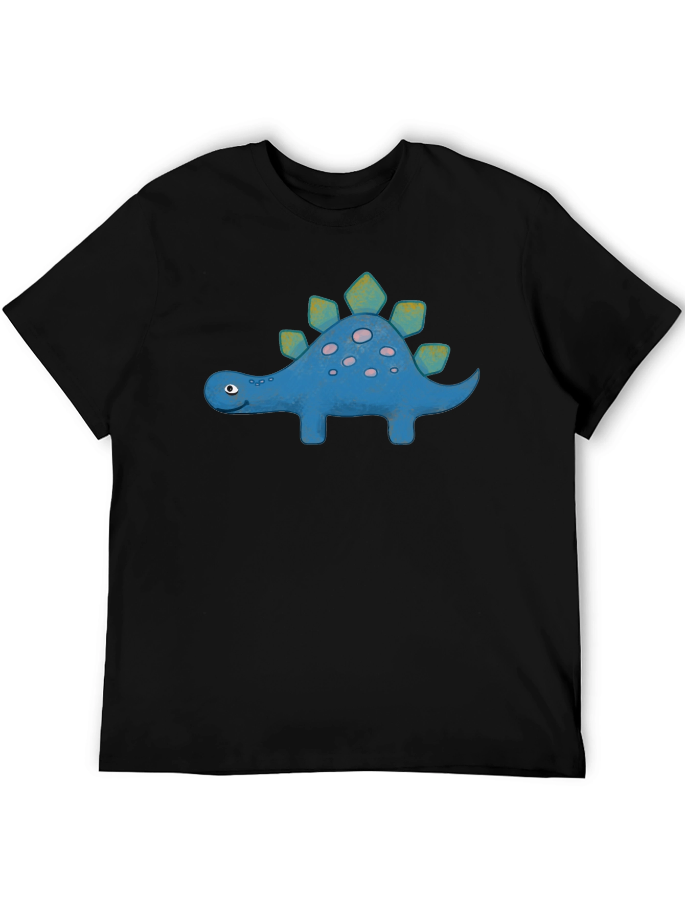 Cute Cartoon Stegosaurus Graphic T-Shirt