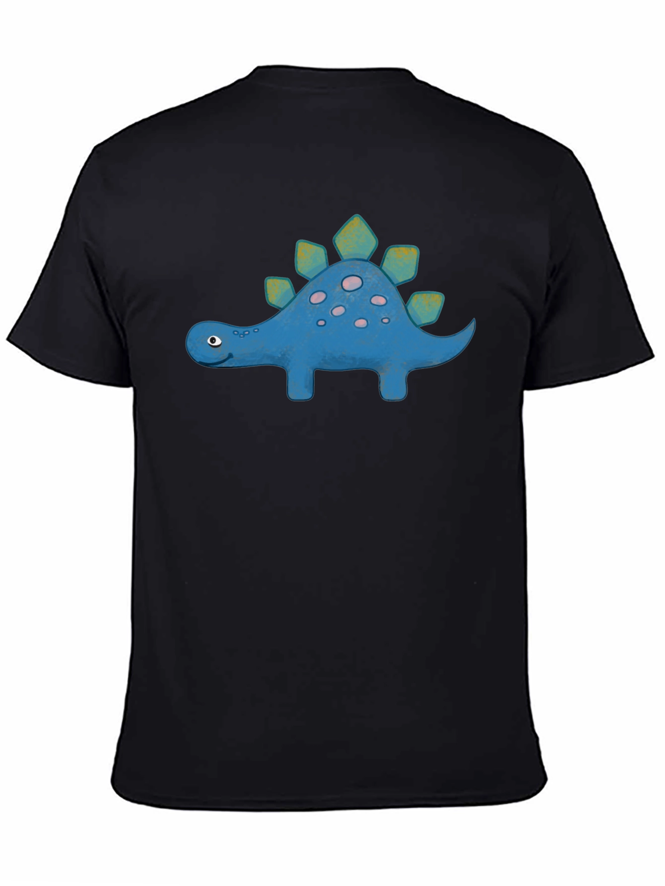 Cute Cartoon Stegosaurus Graphic T-Shirt