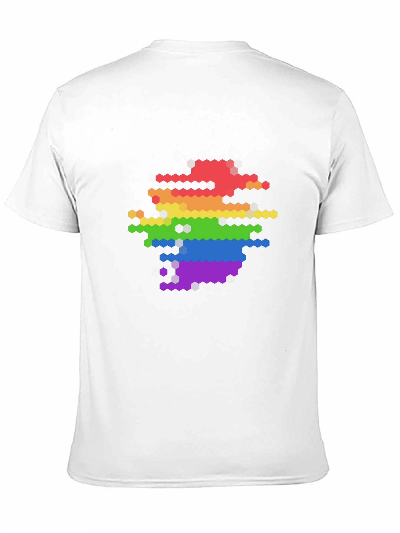 Pixel Rainbow Graphic Tee - Modern LGBTQ+ Pride Shirt