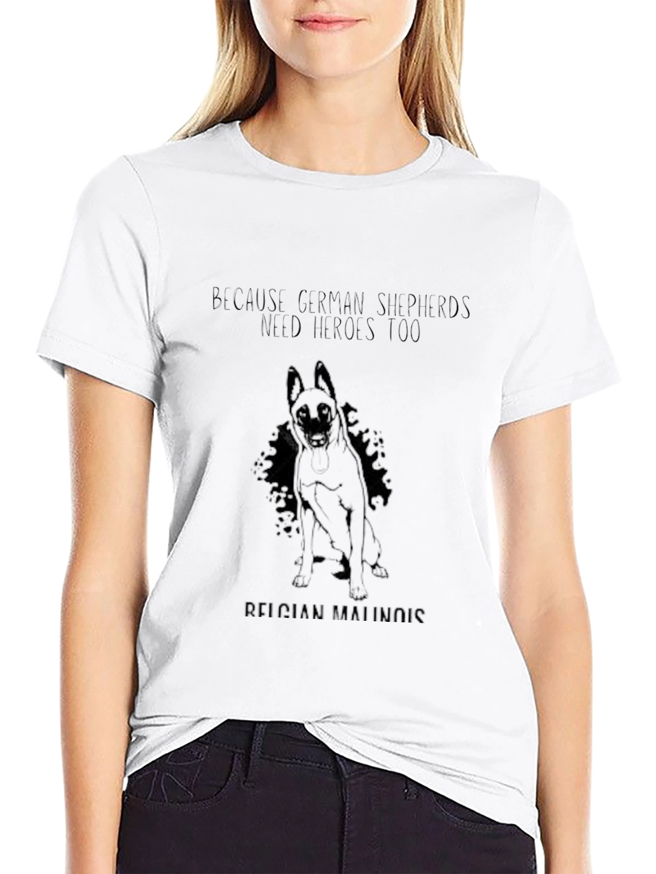 German Shepherds Need Heroes Too Black T-Shirt