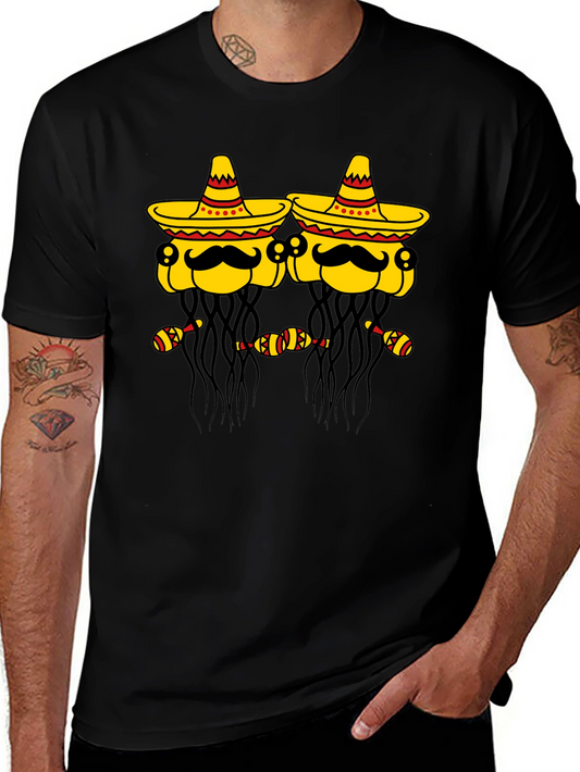 Cinco de Mayo Party Shirt - Sombrero Wearing Jellyfish T-Shirt