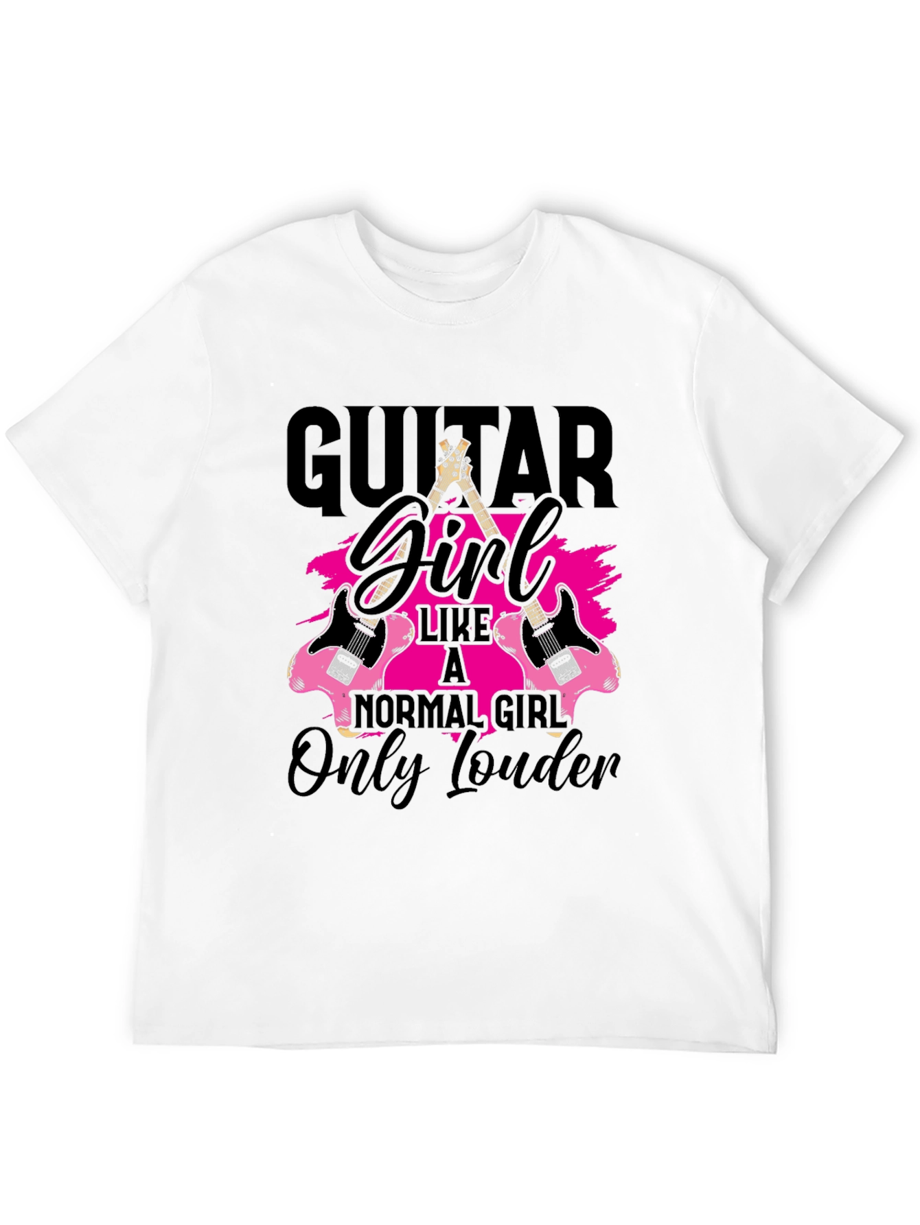 Guitar Girl T-Shirt - Rocker Style