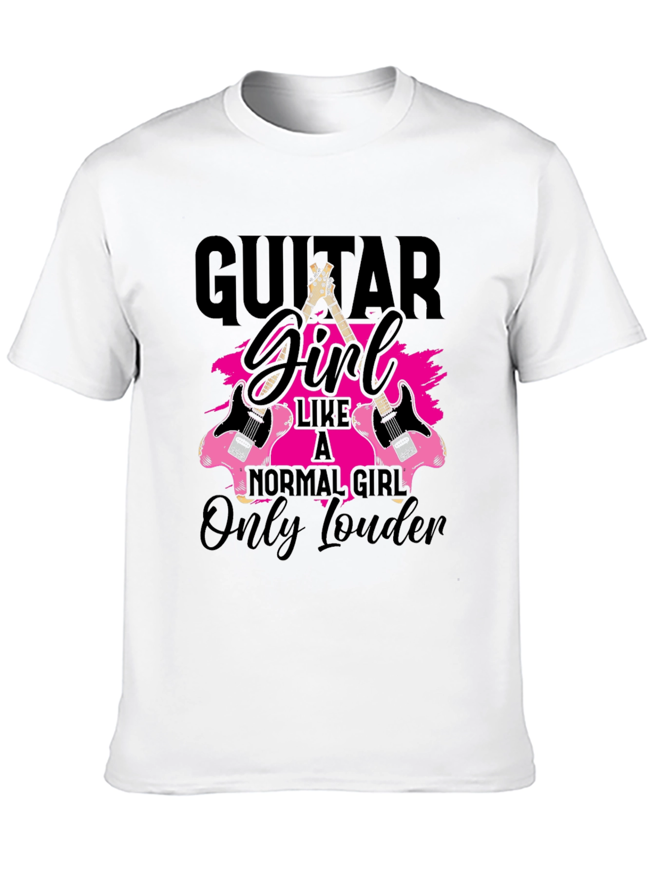 Guitar Girl T-Shirt - Rocker Style