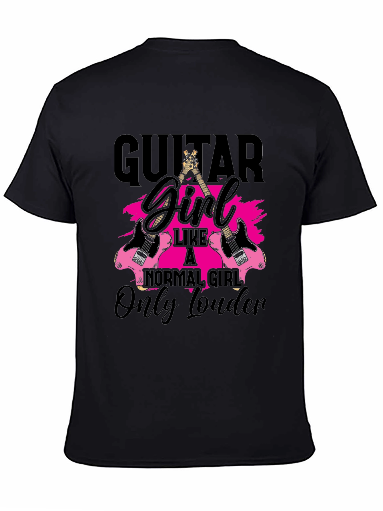 Guitar Girl T-Shirt - Rocker Style