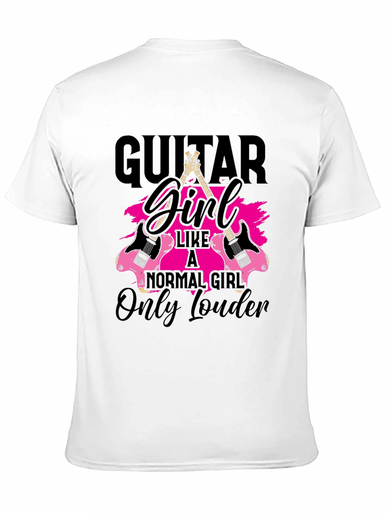Guitar Girl T-Shirt - Rocker Style
