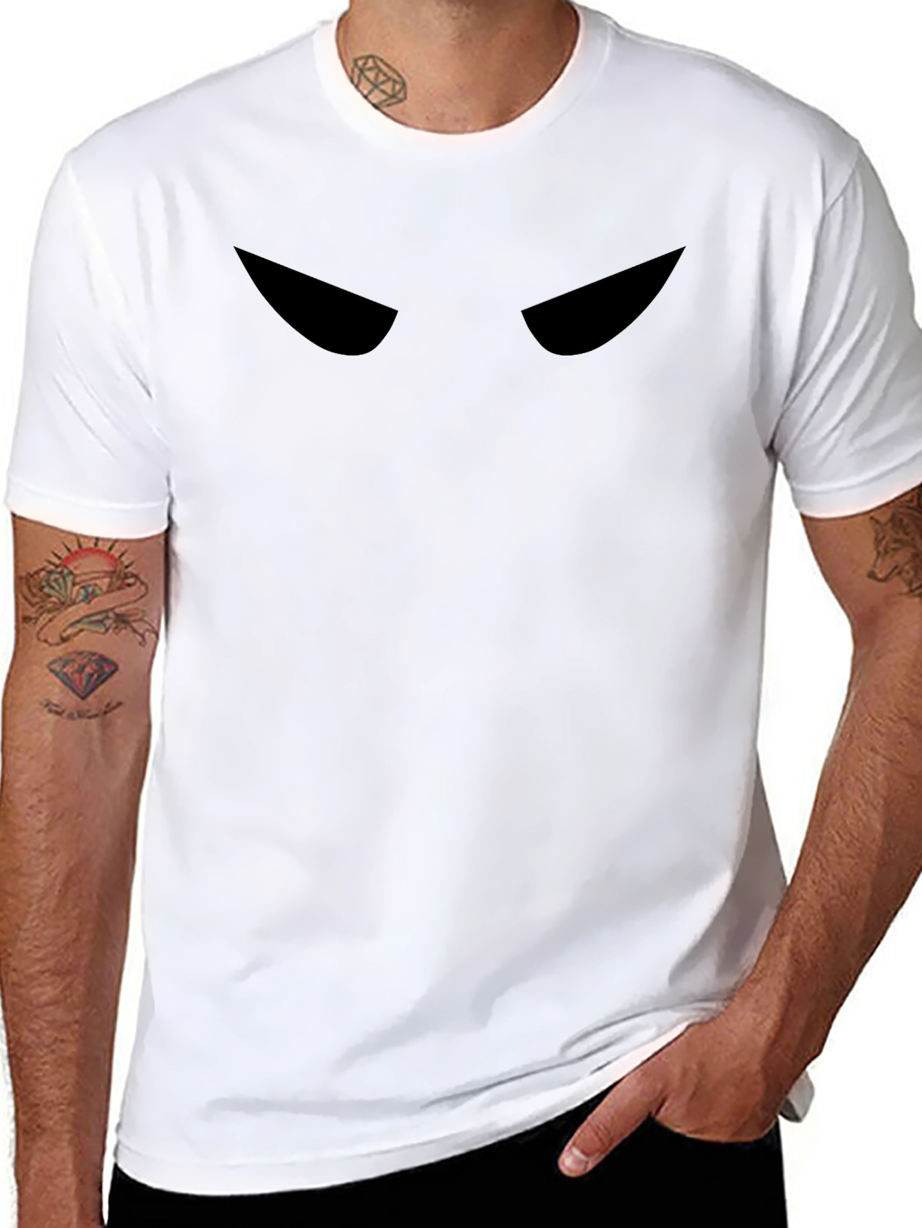 Shadow Eyes Graphic Tee - Dark & Edgy Style