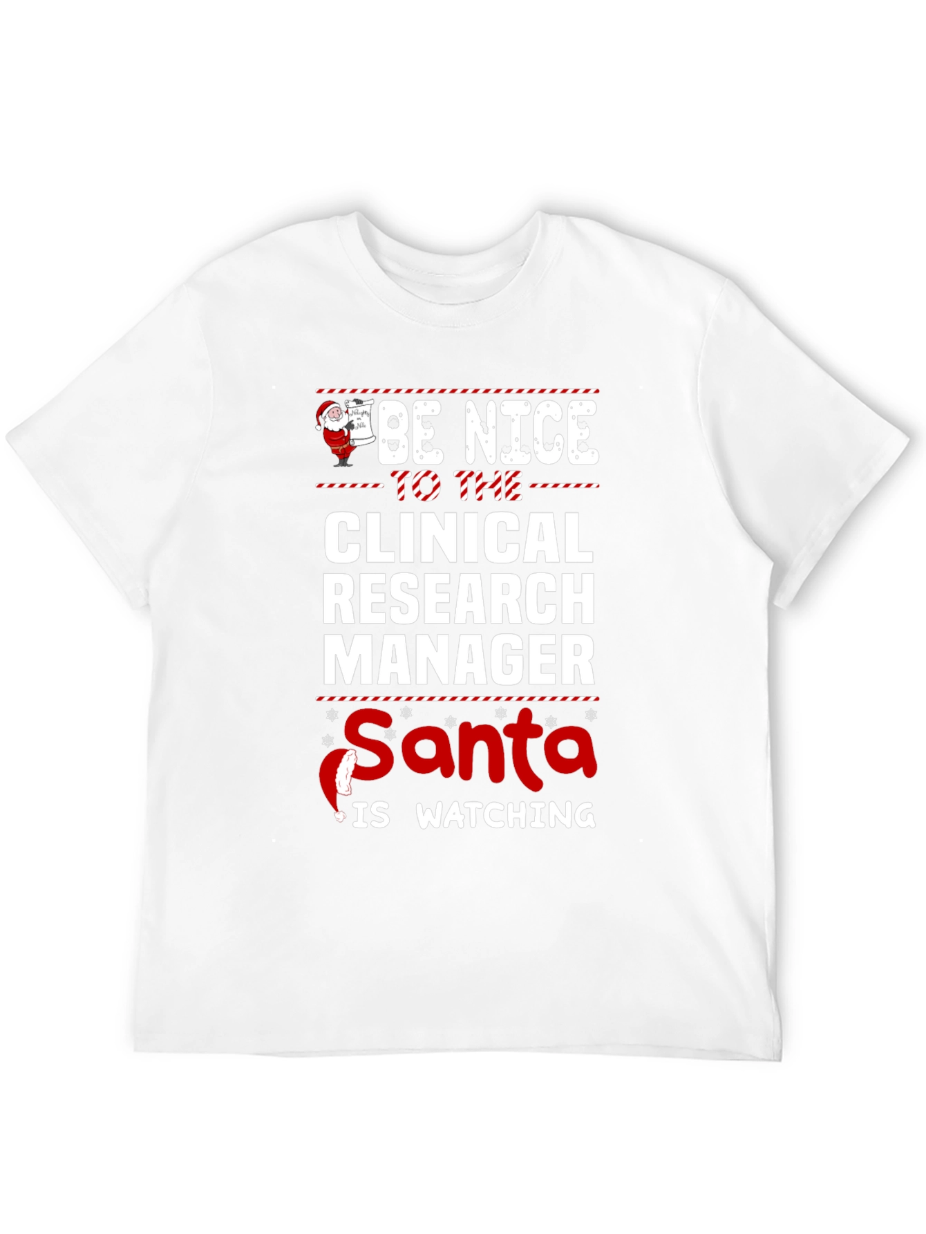 Clinical Research Manager Santa Christmas T-Shirt