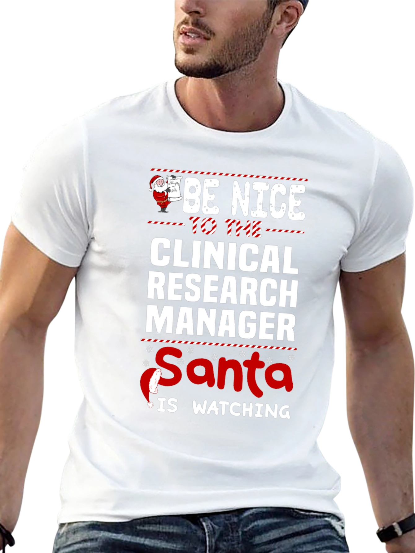 Clinical Research Manager Santa Christmas T-Shirt