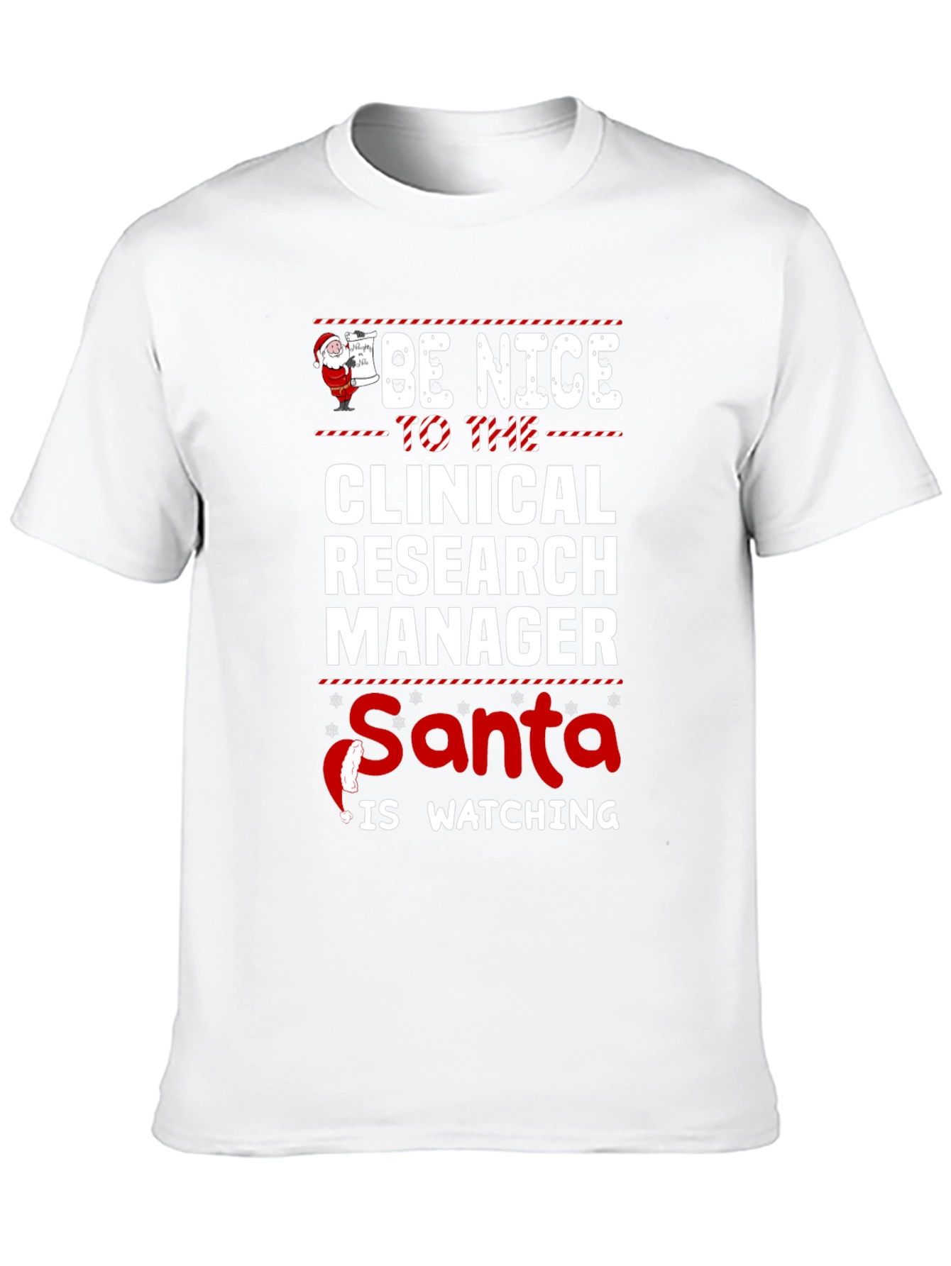 Clinical Research Manager Santa Christmas T-Shirt