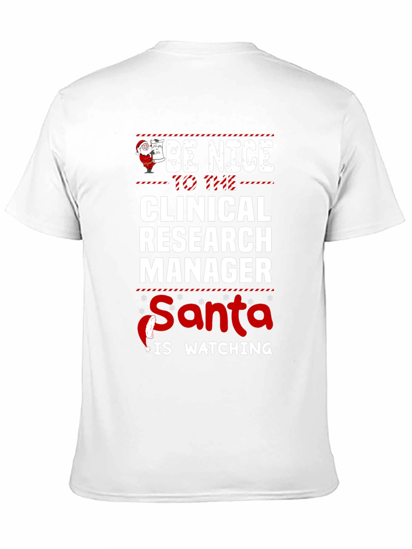 Clinical Research Manager Santa Christmas T-Shirt