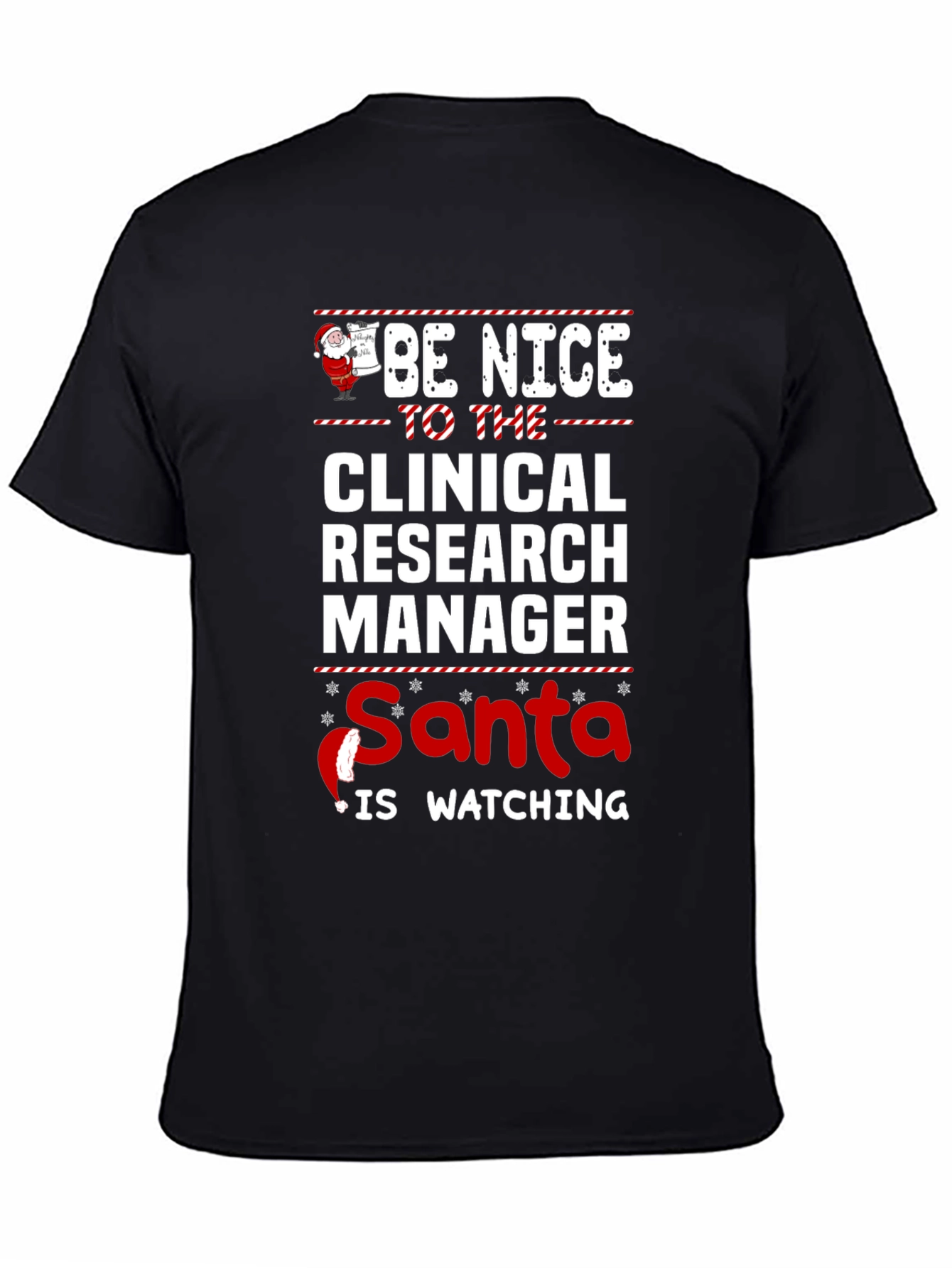 Clinical Research Manager Santa Christmas T-Shirt