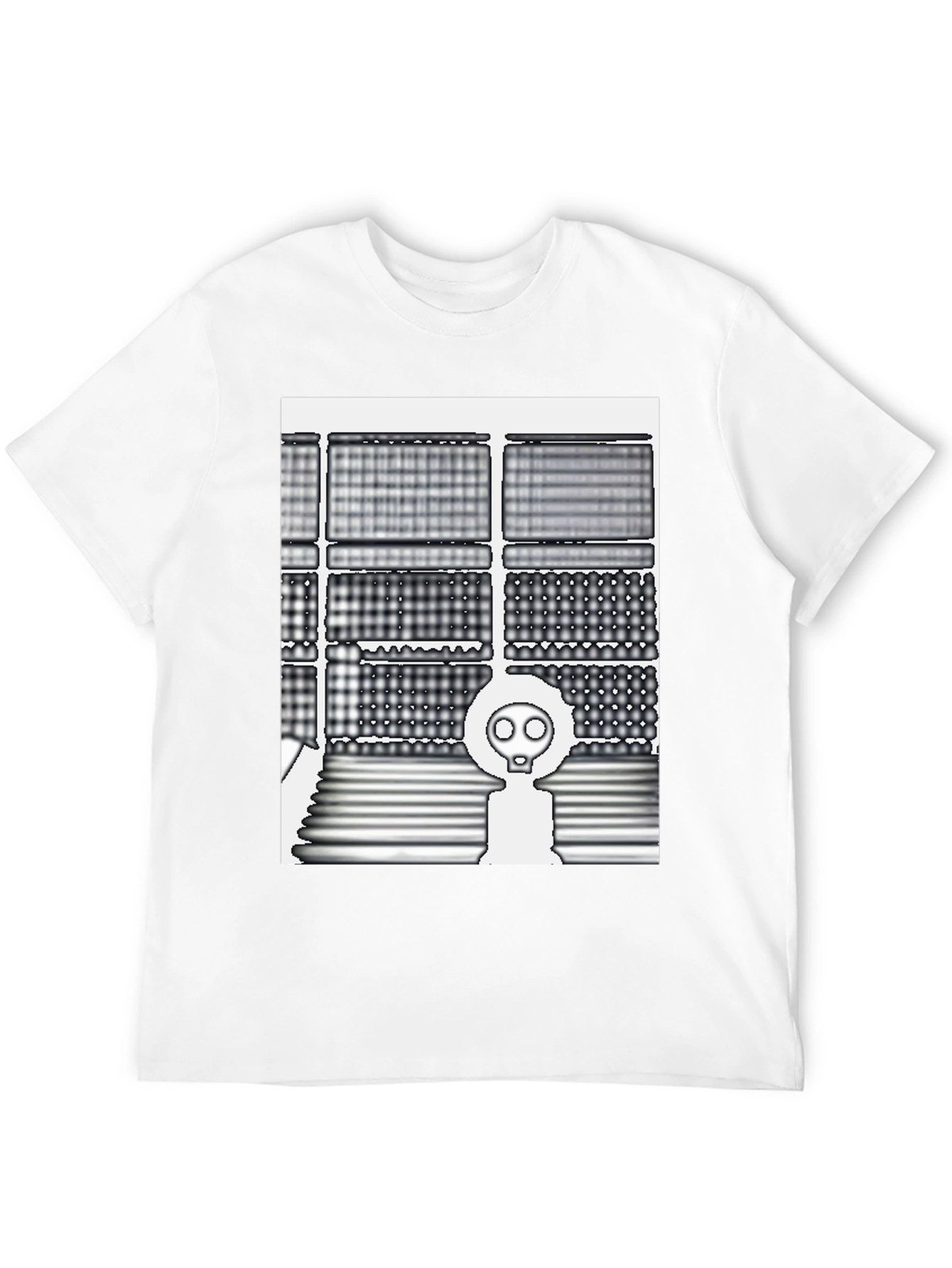 Trendy Graphic Tee - Gas Mask Design