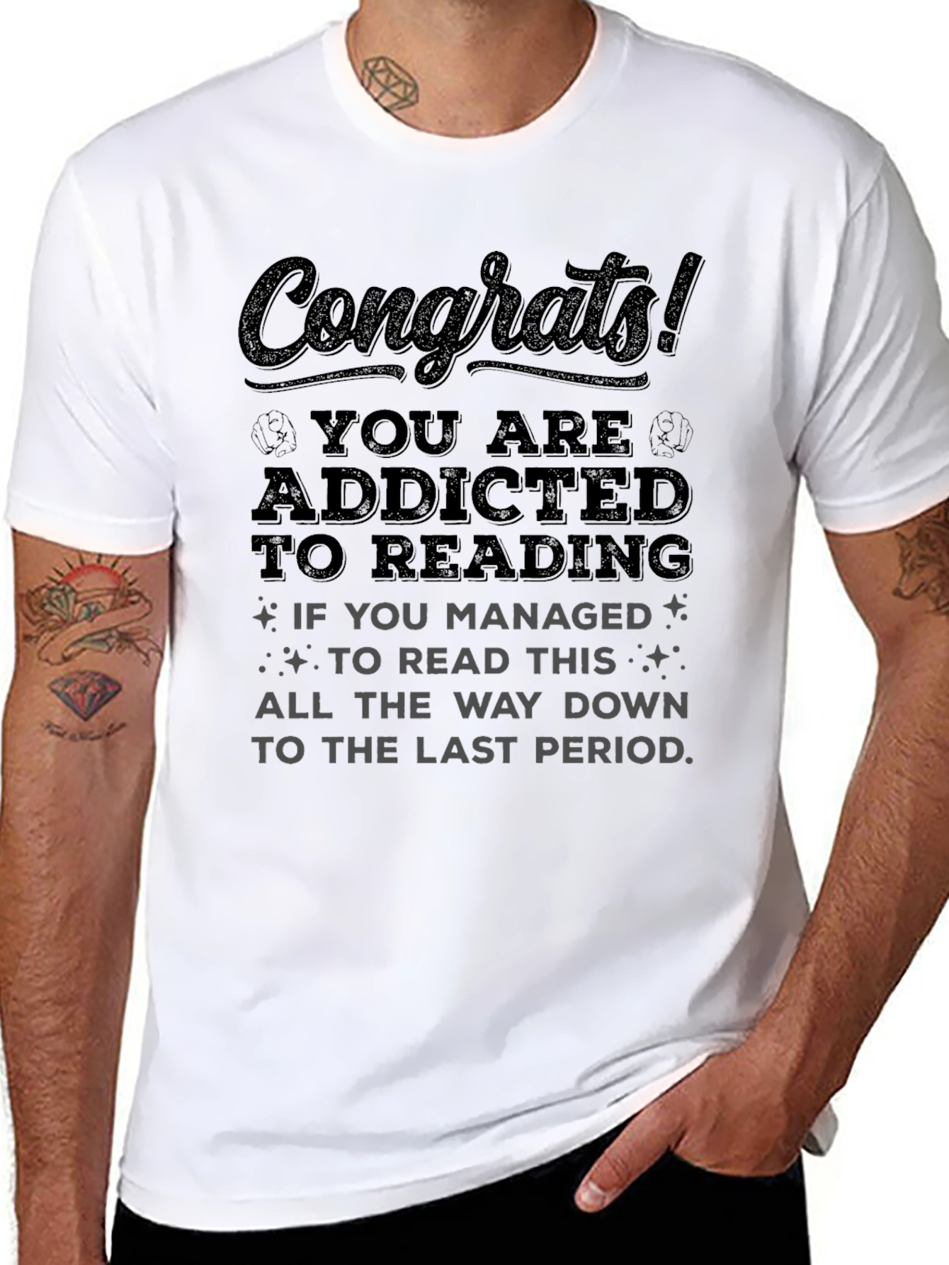 Congrats! Addicted to Reading T-Shirt