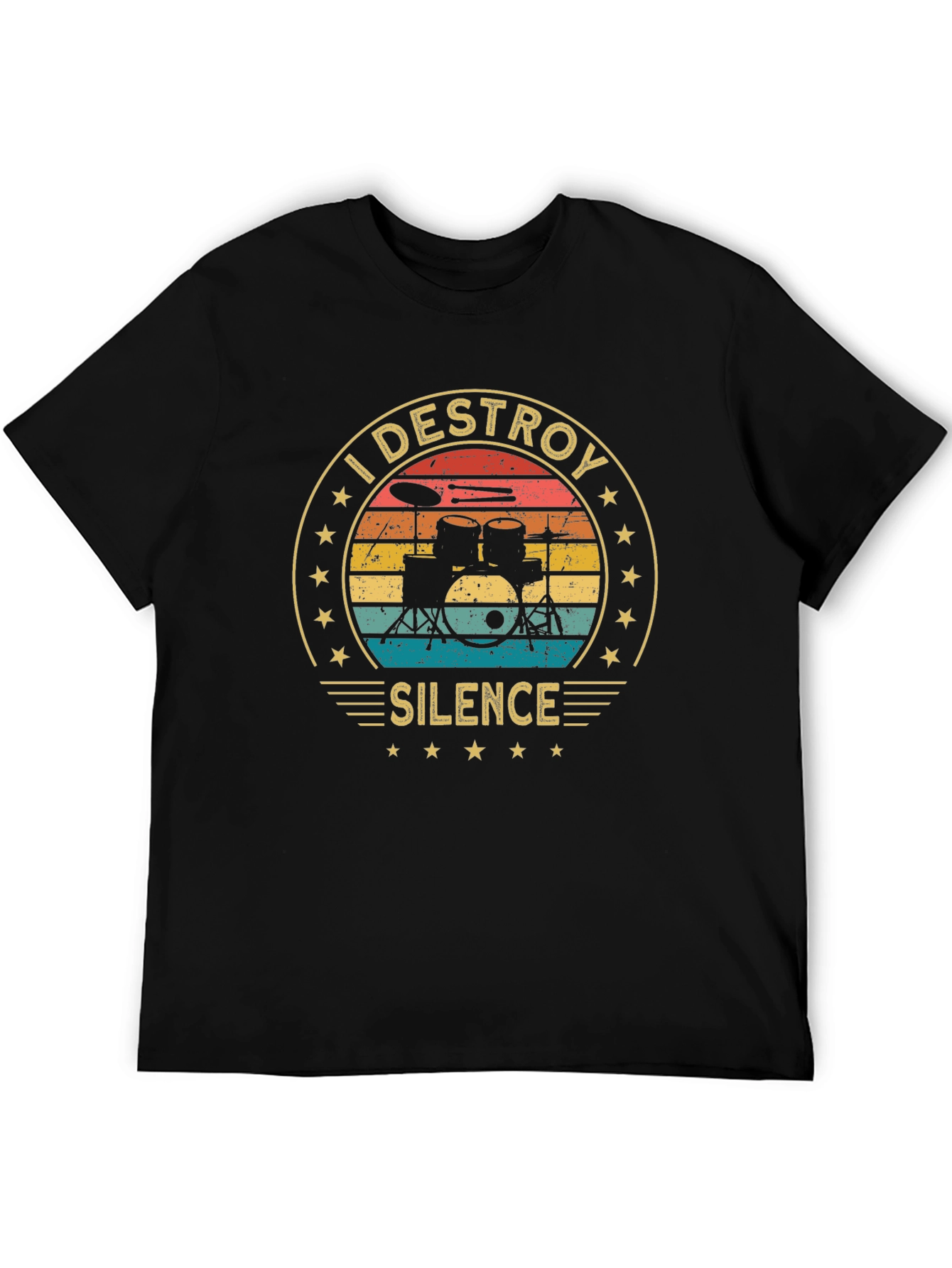 I Destroy Silence Drummer T-Shirt