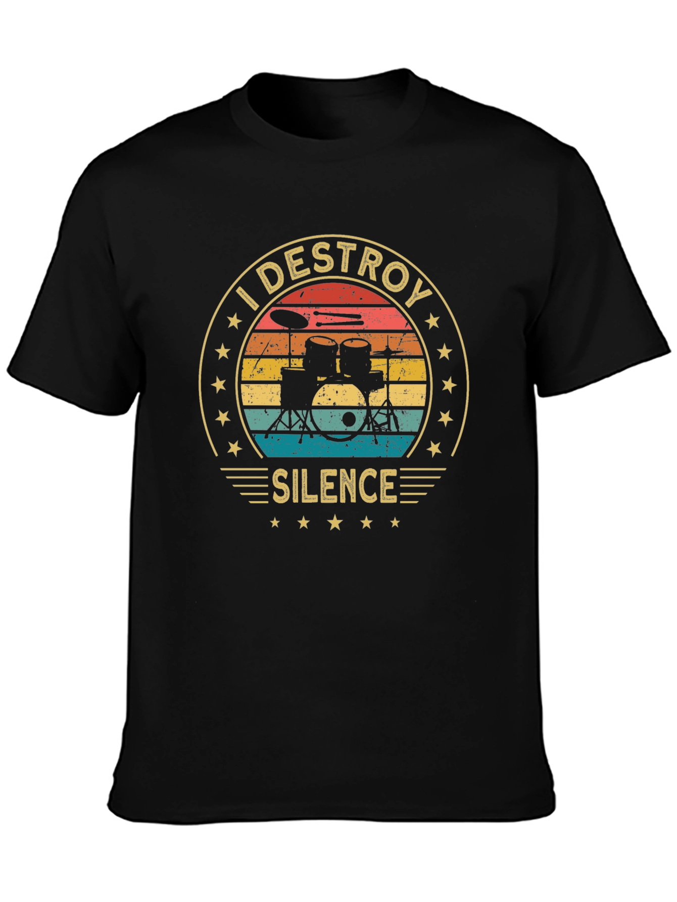 I Destroy Silence Drummer T-Shirt