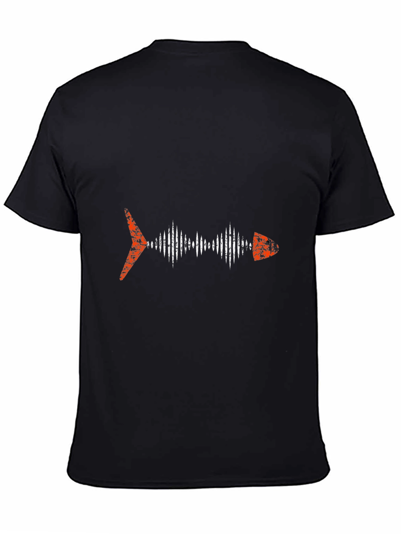 Cool Fishbone Graphic Black T-Shirt