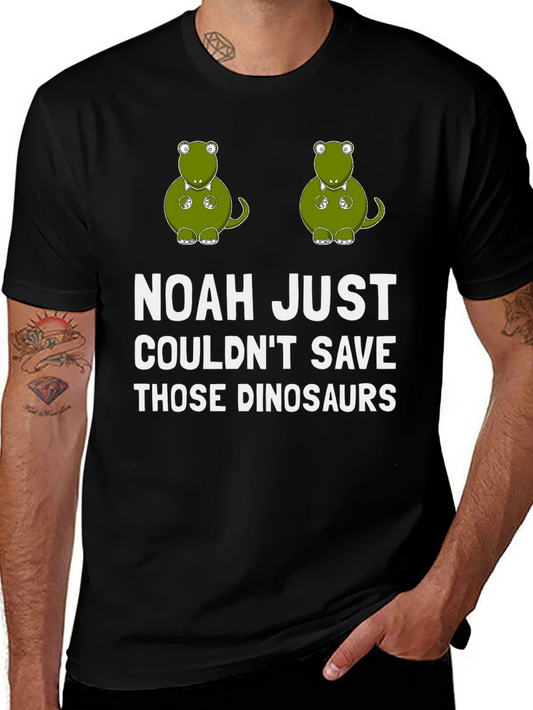 Funny Dinosaur T-Shirt - Noahs Ark Humor Tee