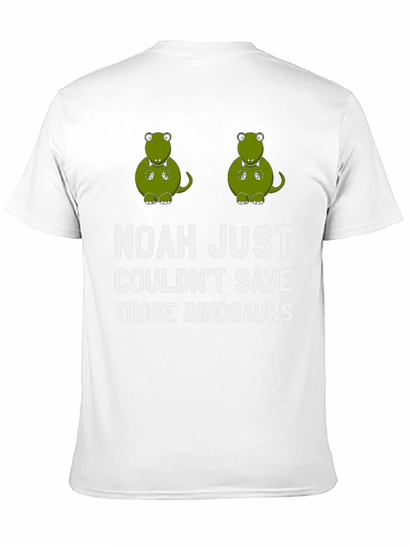 Funny Dinosaur T-Shirt - Noahs Ark Humor Tee