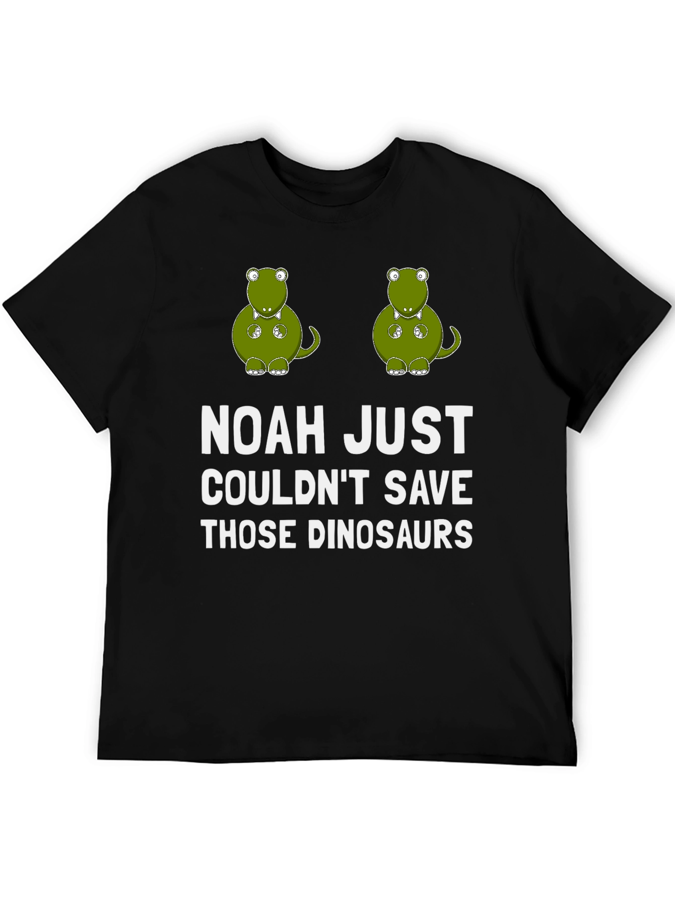 Funny Dinosaur T-Shirt - Noahs Ark Humor Tee
