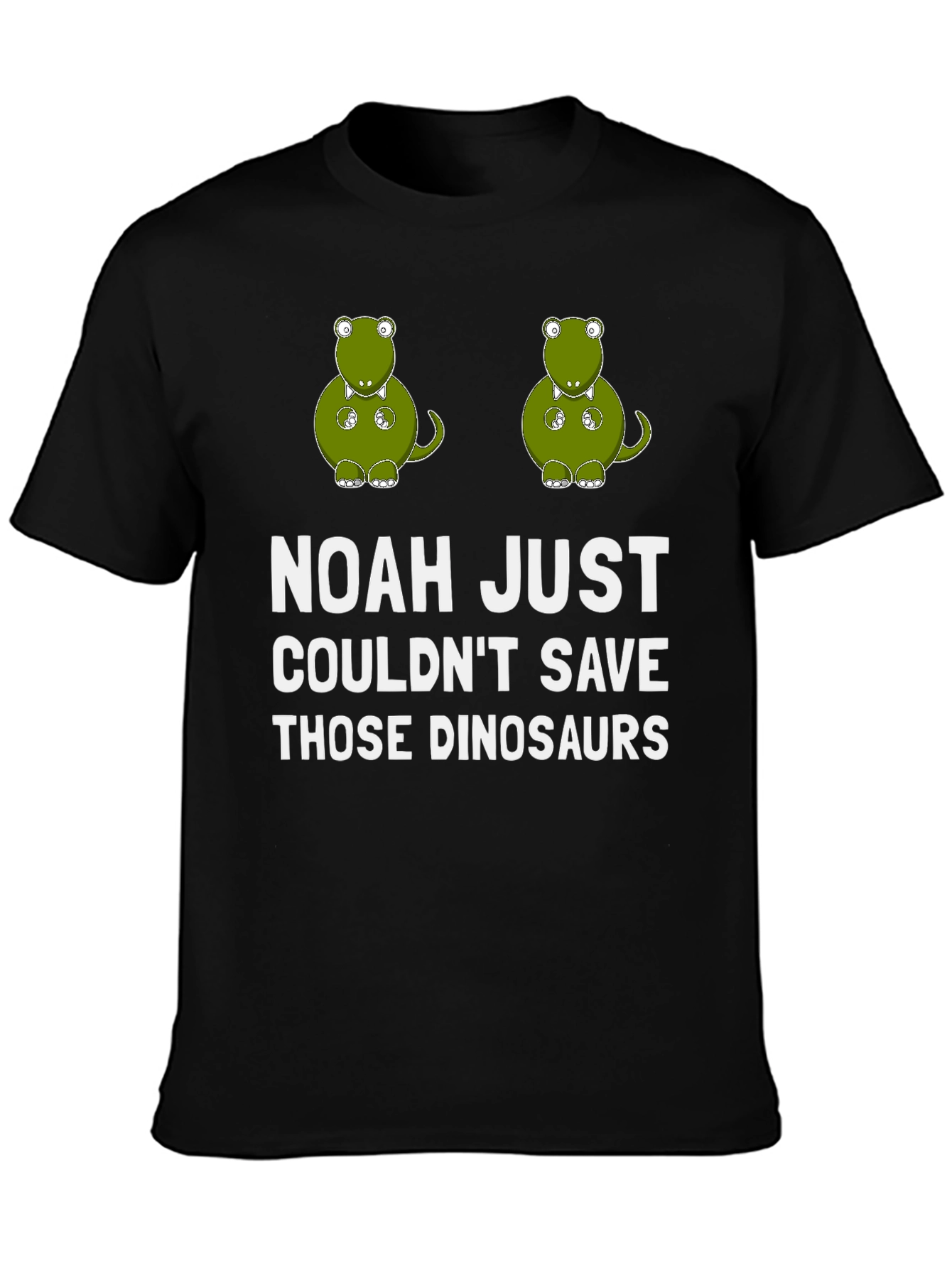 Funny Dinosaur T-Shirt - Noahs Ark Humor Tee