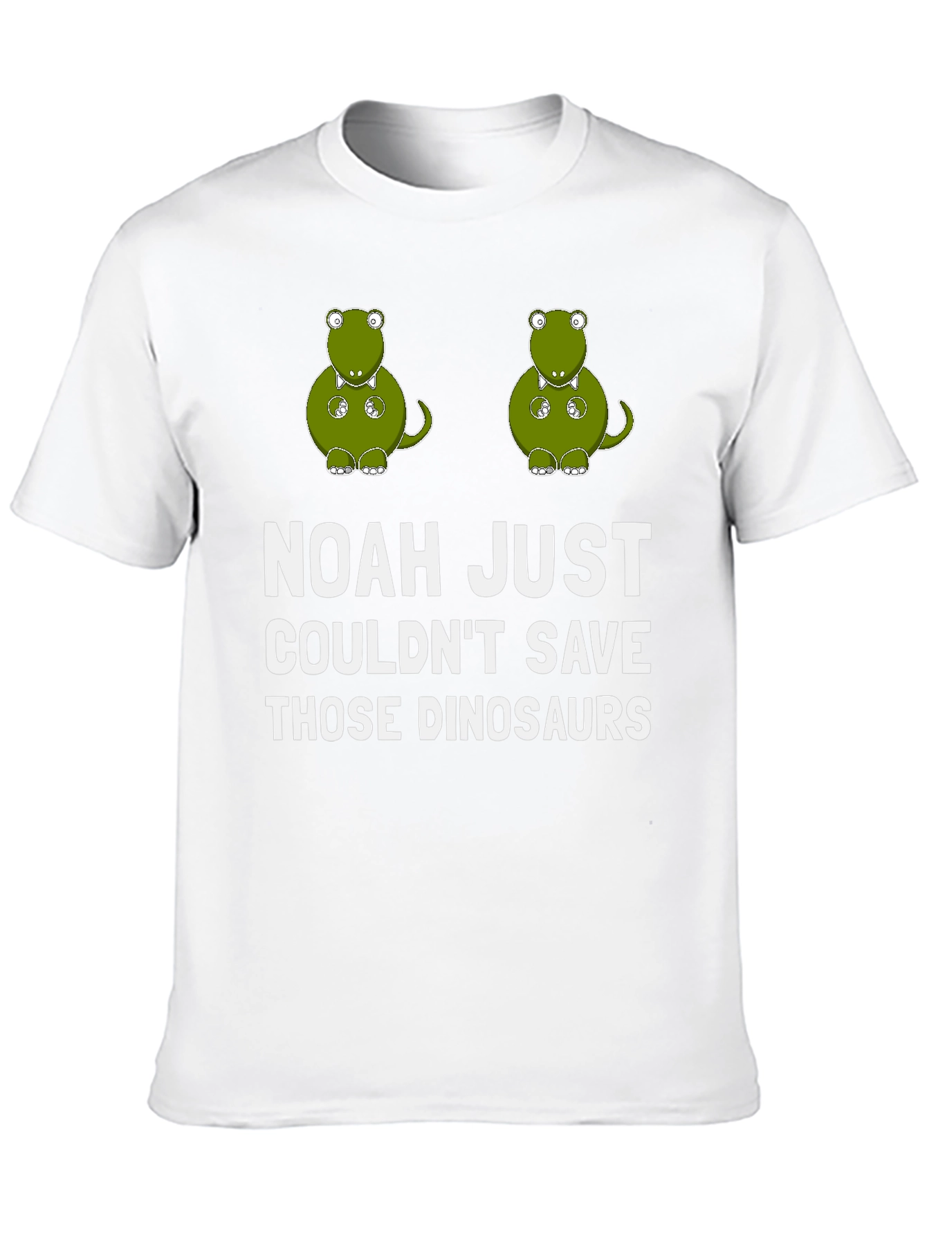 Funny Dinosaur T-Shirt - Noahs Ark Humor Tee