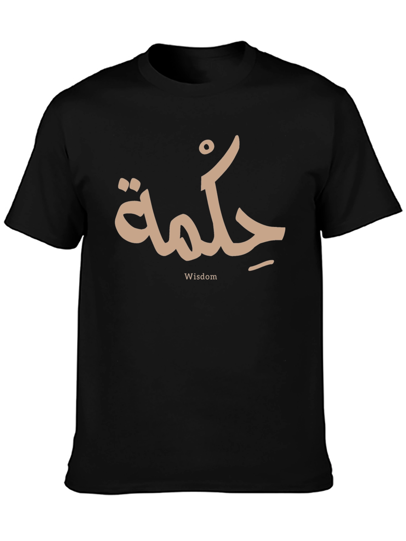 Wisdom Arabic Calligraphy Black T-Shirt