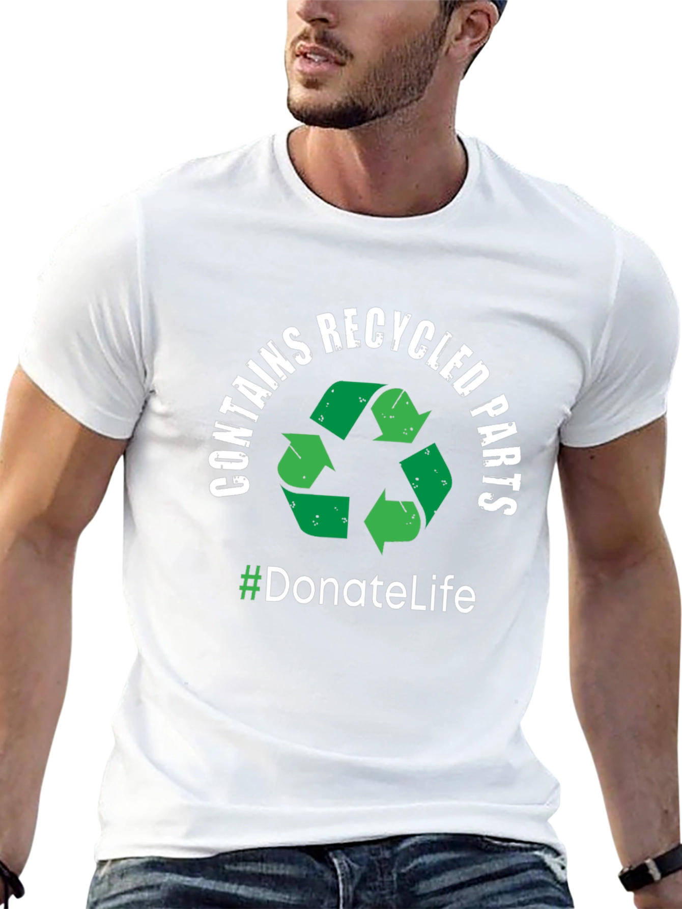 Donate Life Recycled Parts Graphic T-Shirt