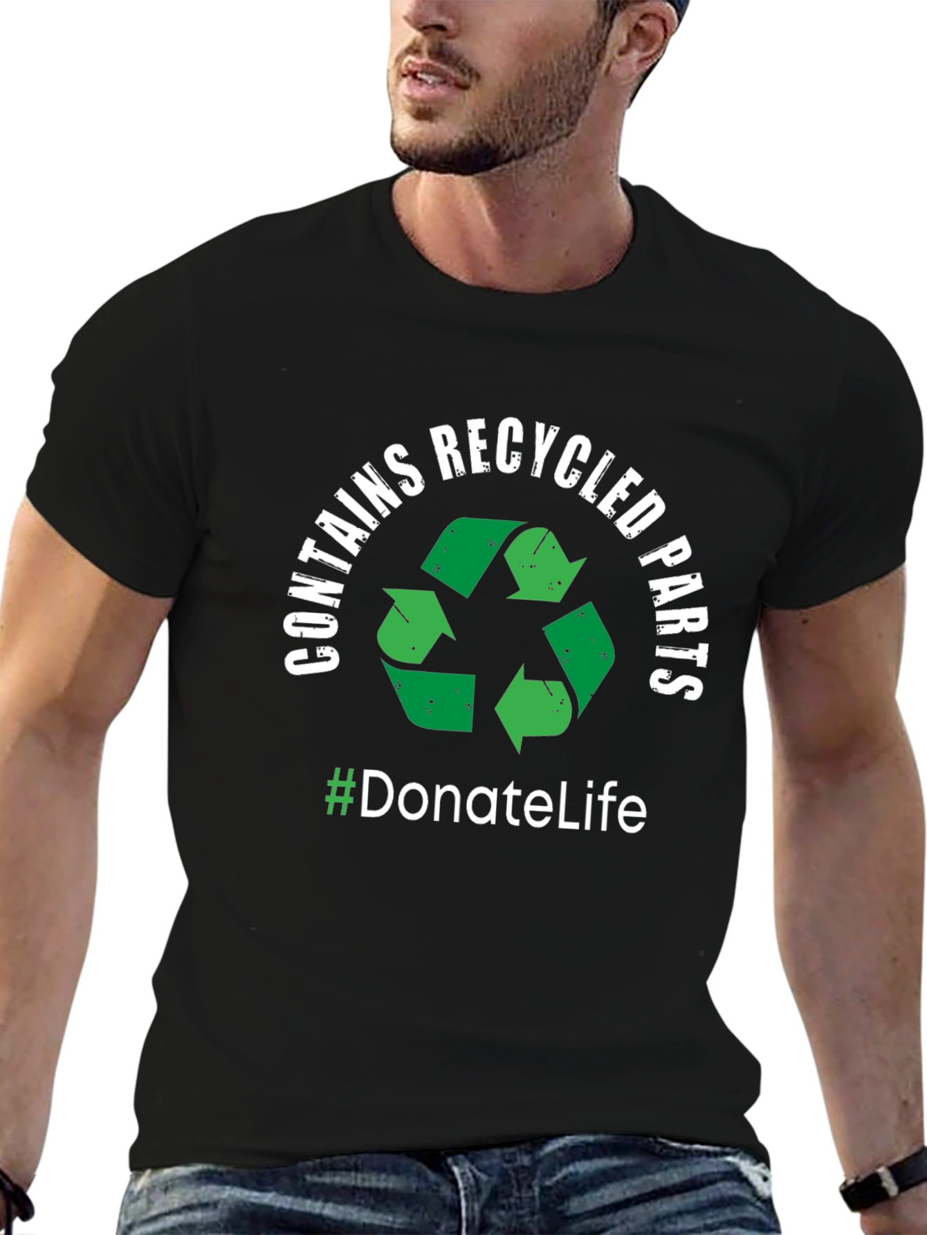 Donate Life Recycled Parts Graphic T-Shirt