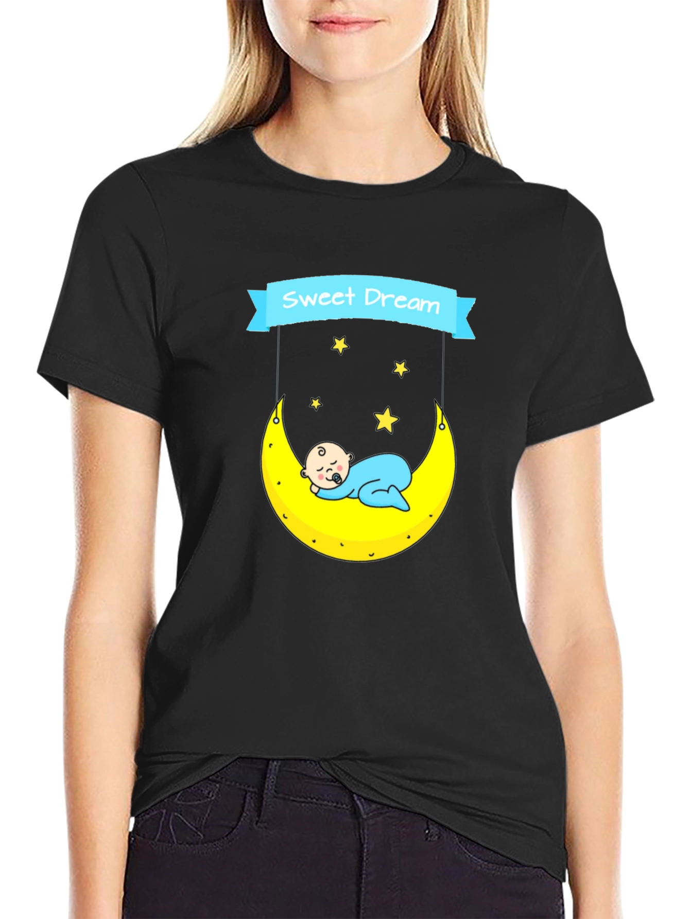 Sweet Dream Baby Moon Graphic T-Shirt