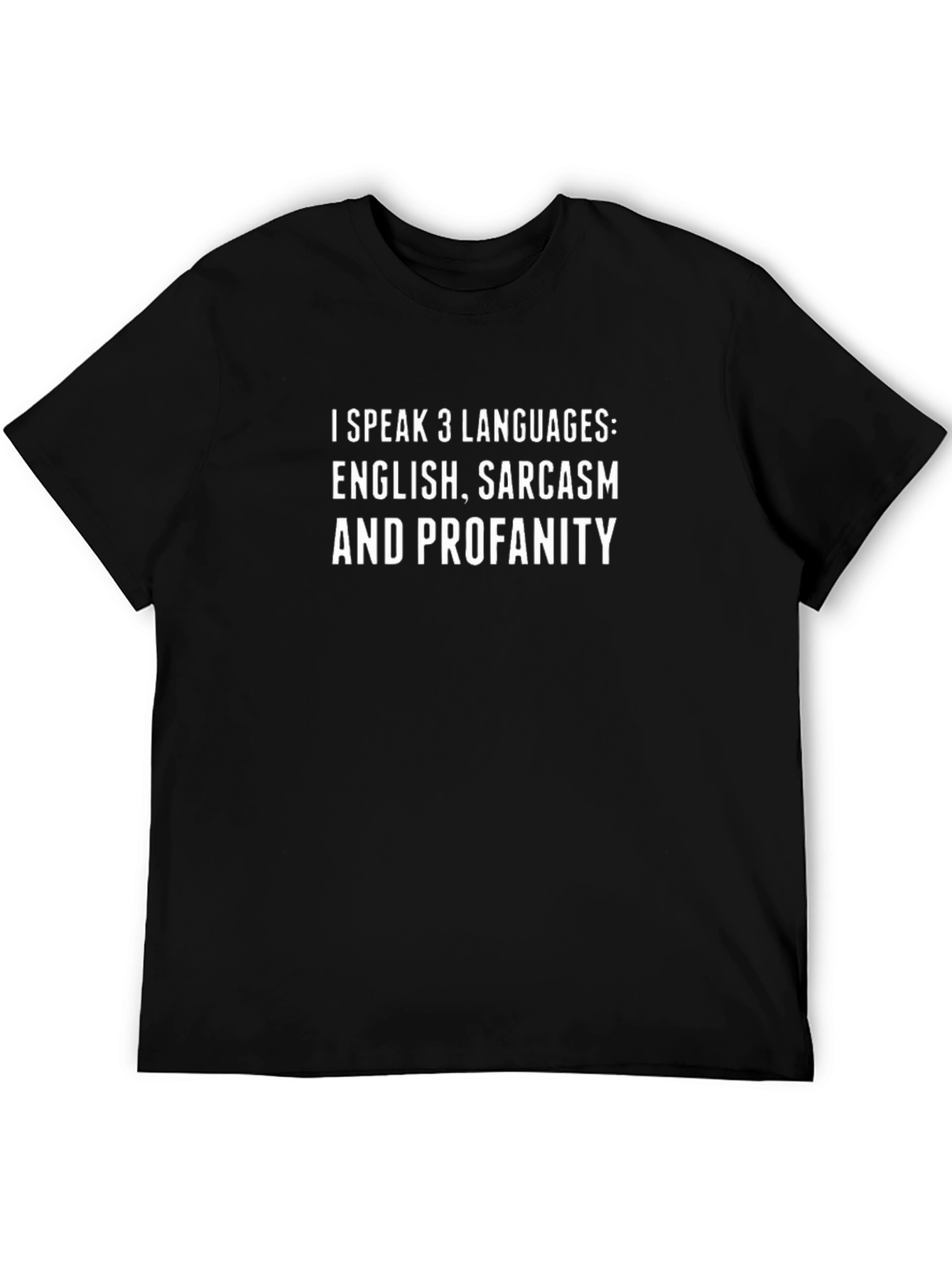 Funny 3 Languages Graphic Tee - Sarcasm Included!