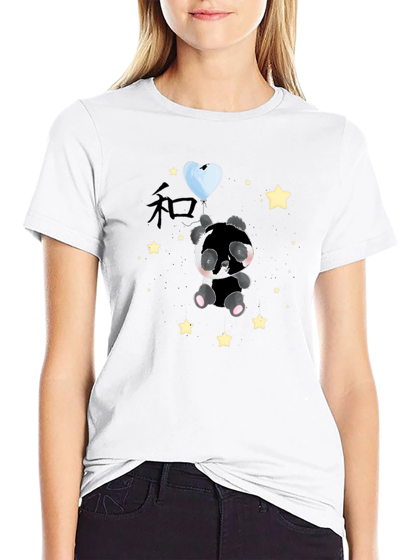 Cute Panda Bear Starry T-Shirt