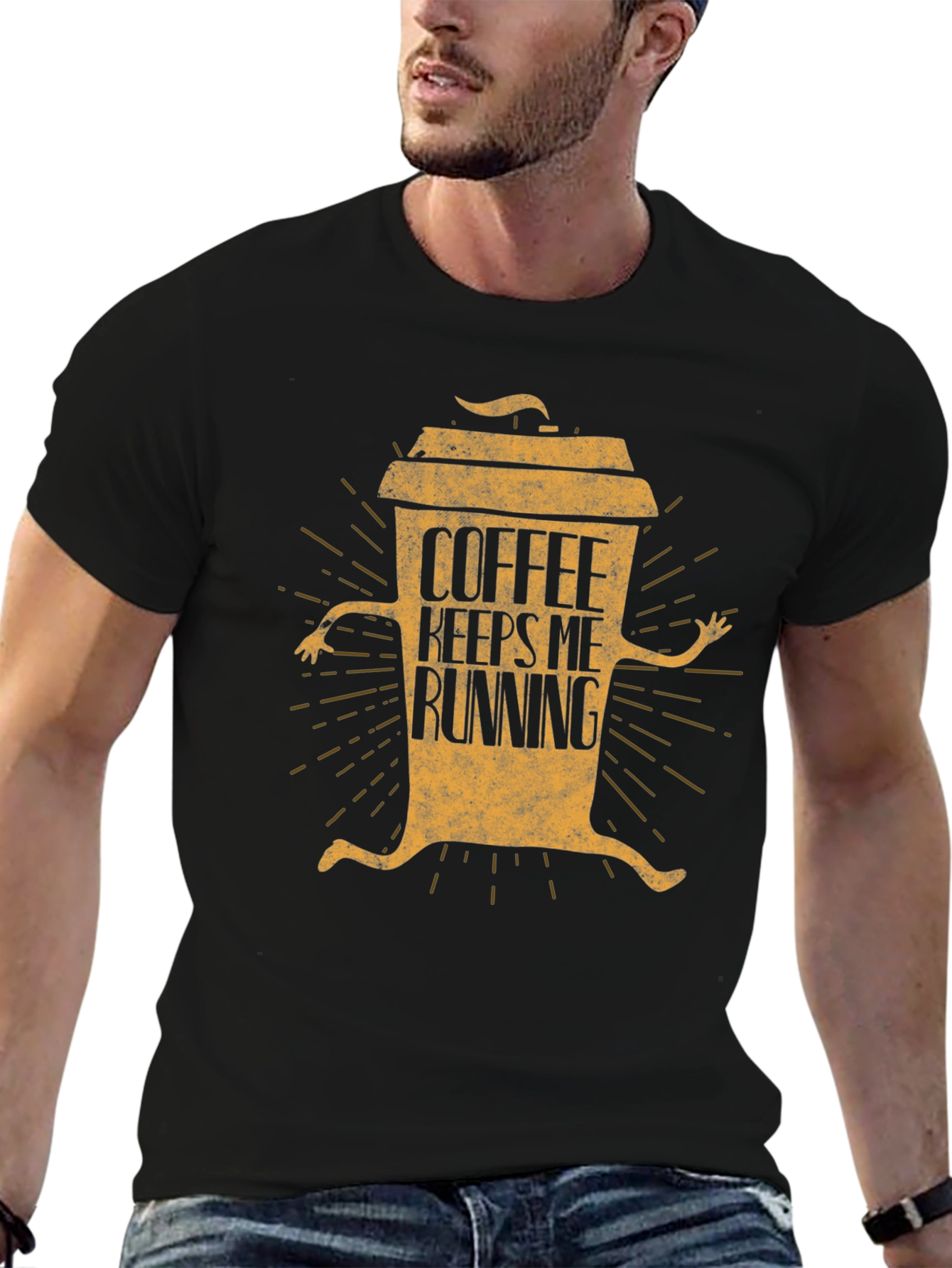 Coffee Keeps Me Running Graphic T-Shirt