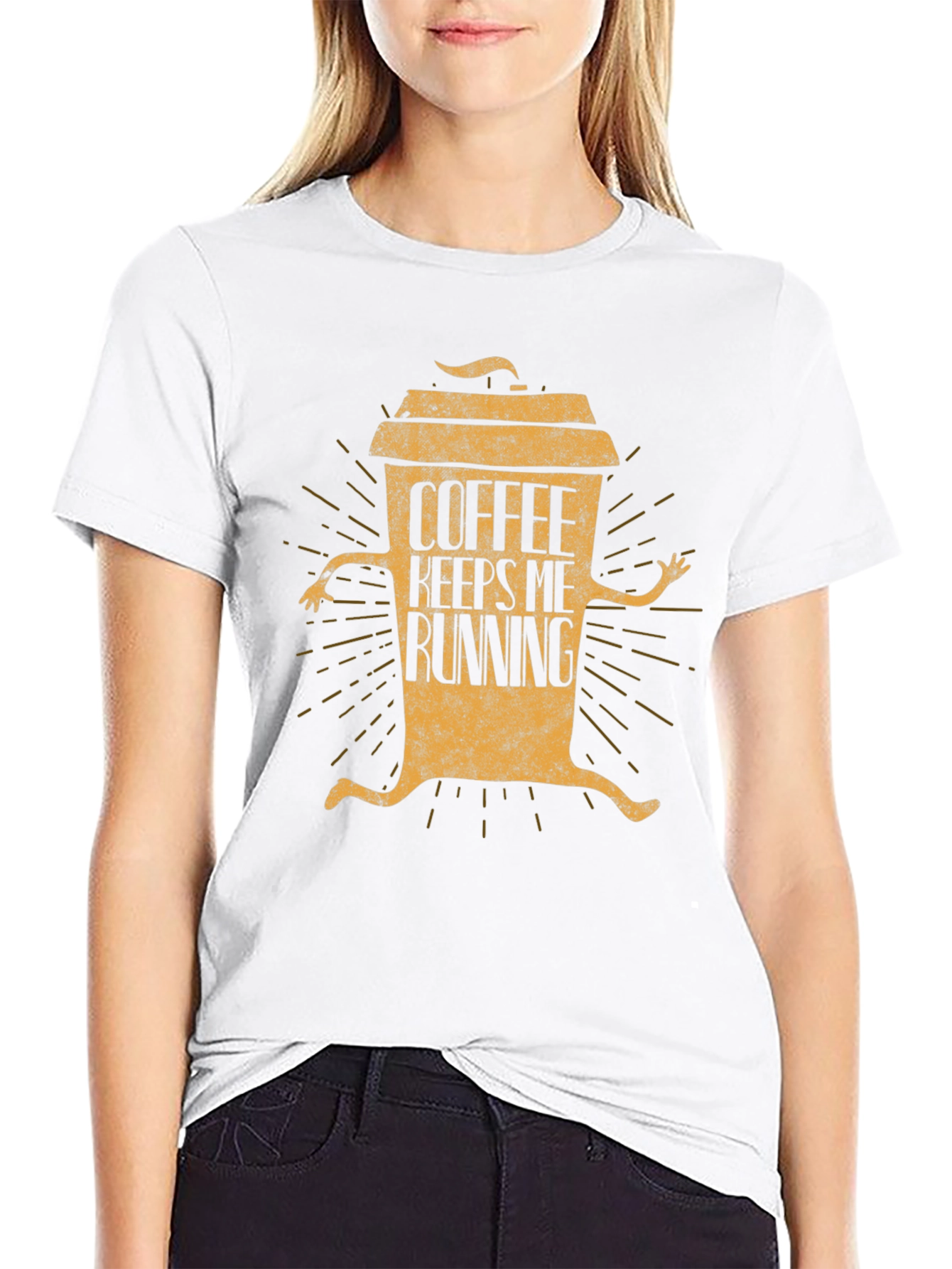 Coffee Keeps Me Running Graphic T-Shirt