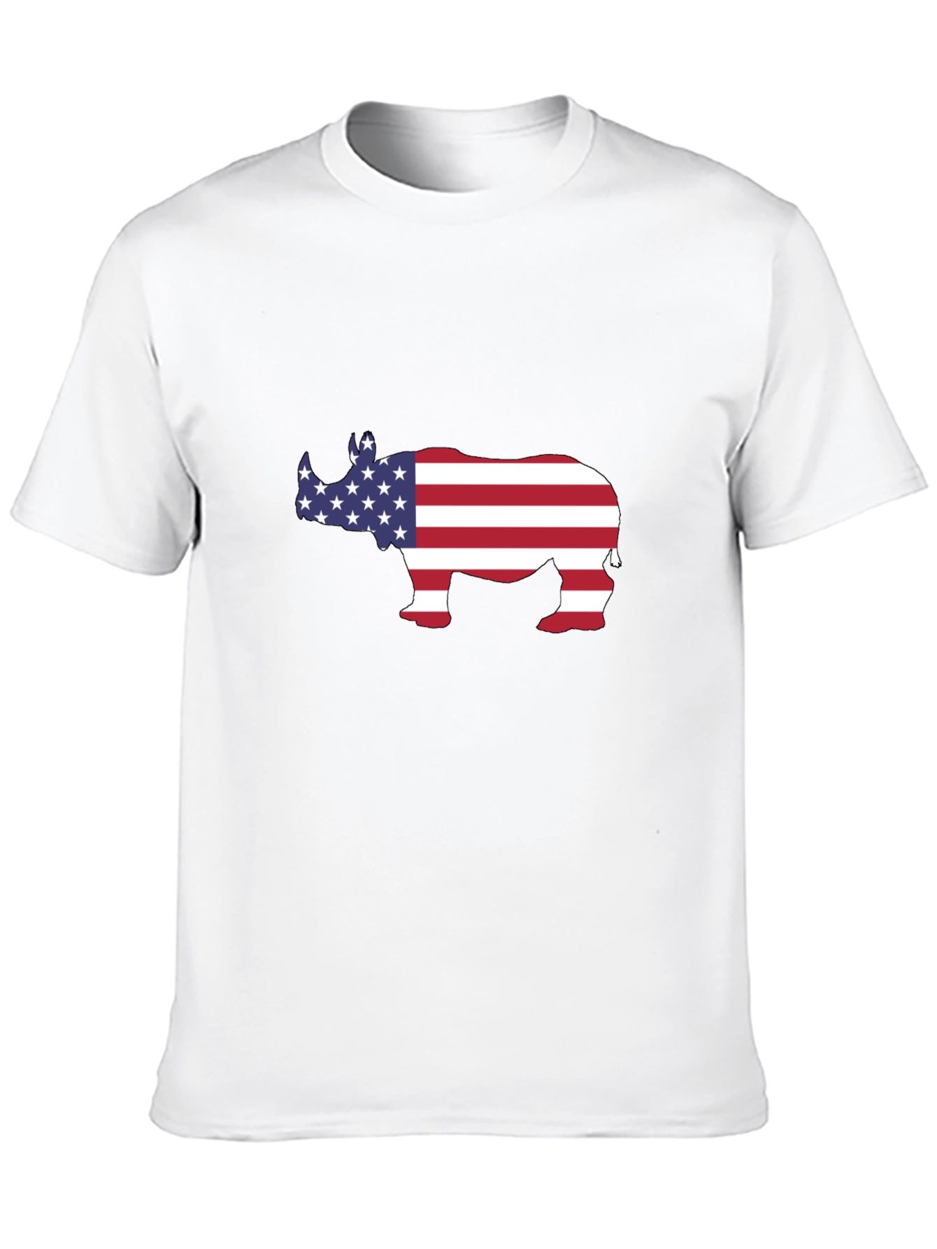 American Rhino T-Shirt - Patriotic Design