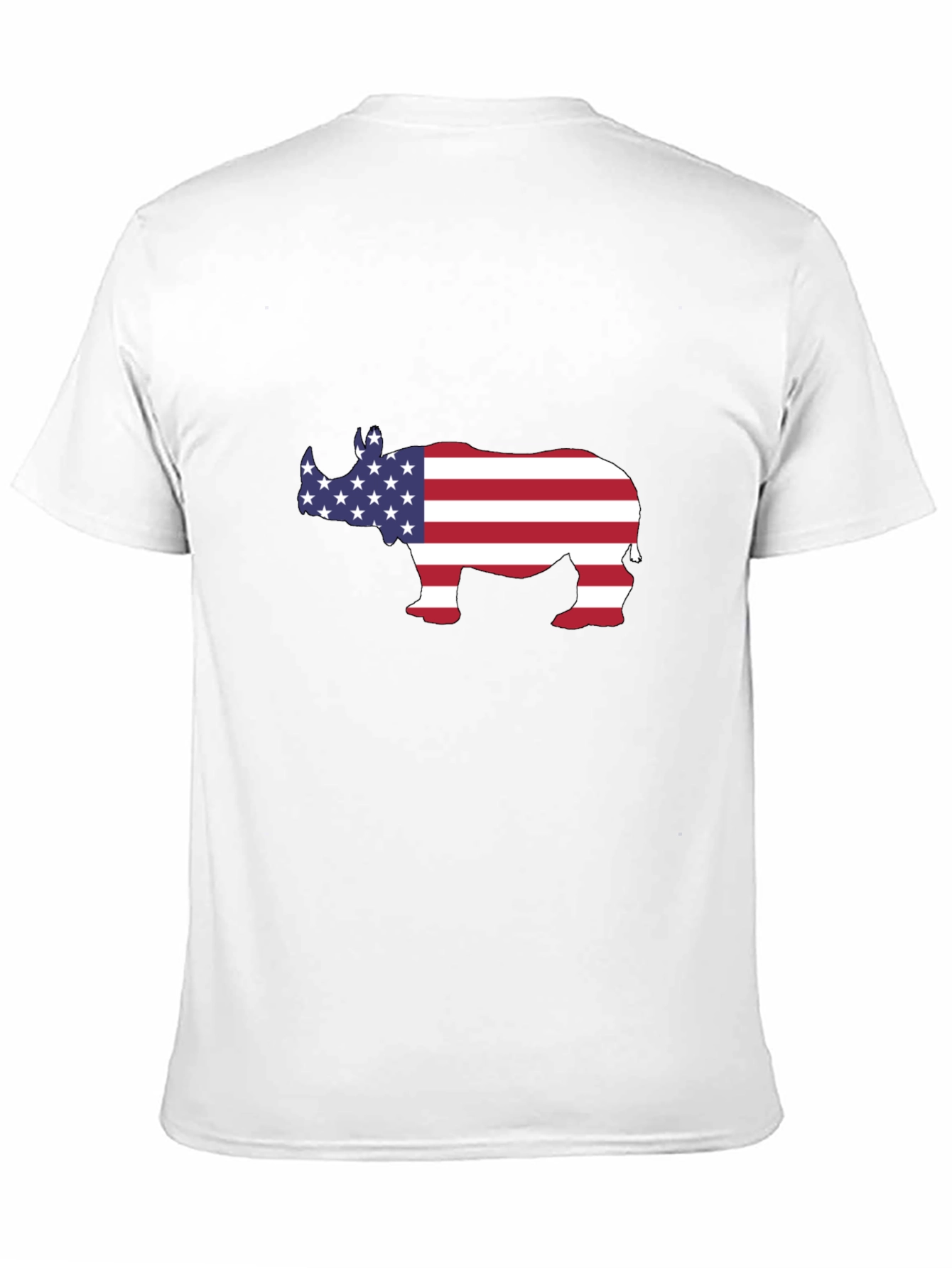 American Rhino T-Shirt - Patriotic Design