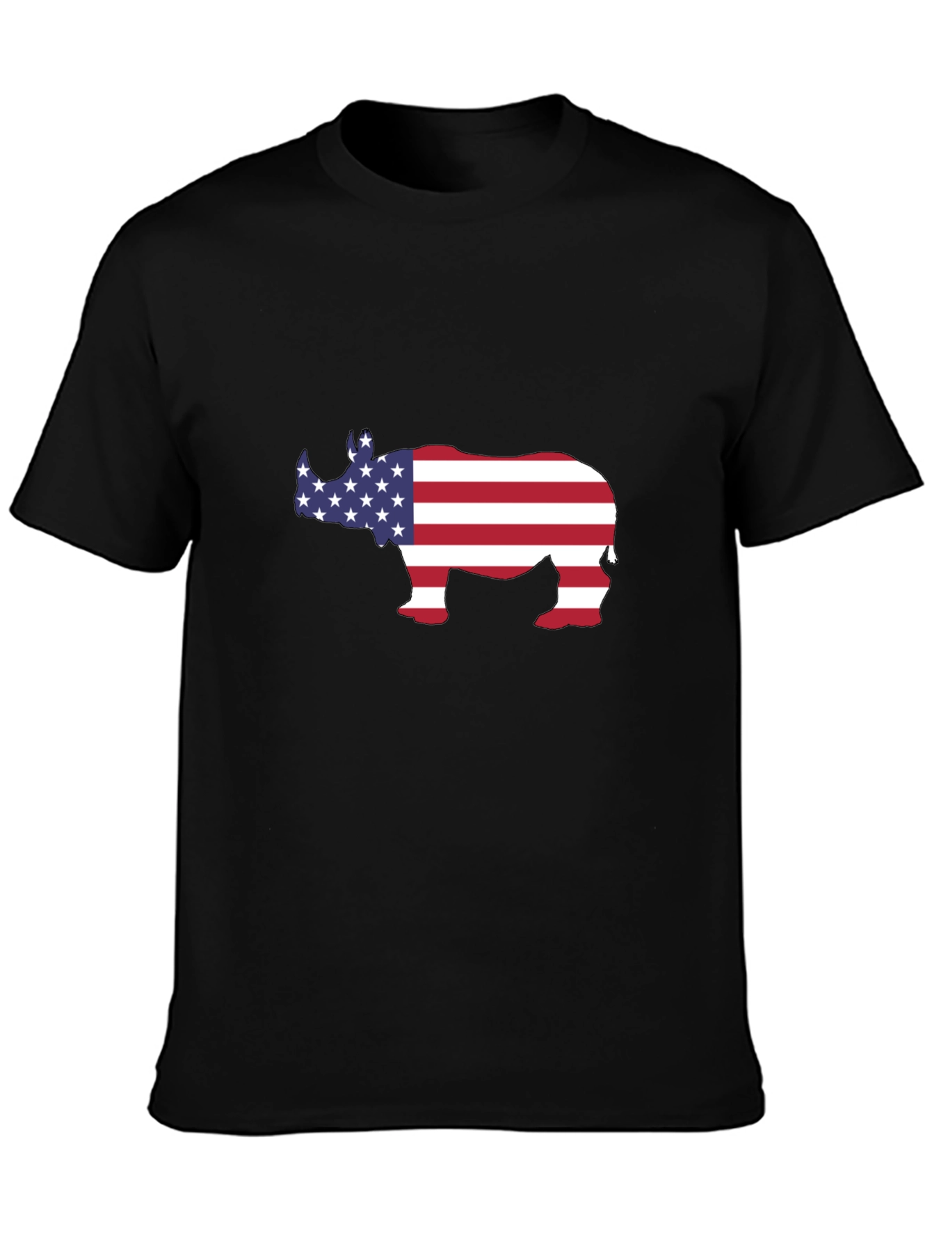 American Rhino T-Shirt - Patriotic Design