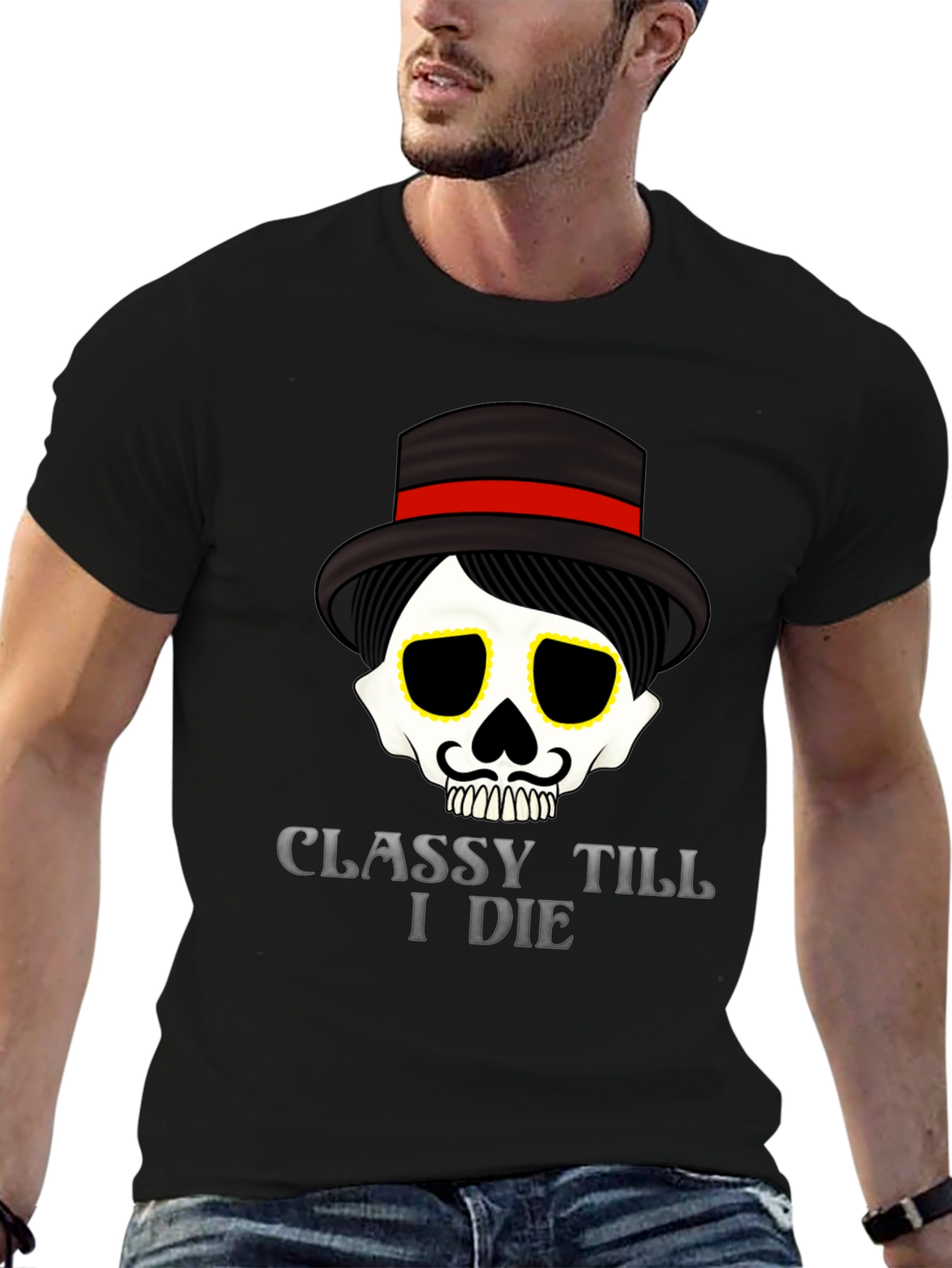 Classy Till I Die Graphic Tee - Black