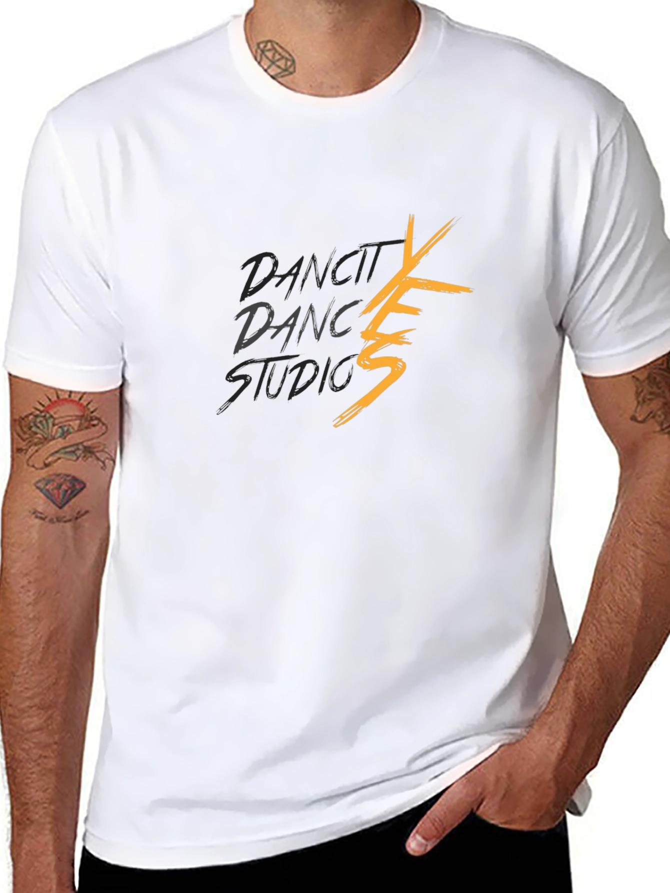 Dance Studio Black Tee - Yes Graphic