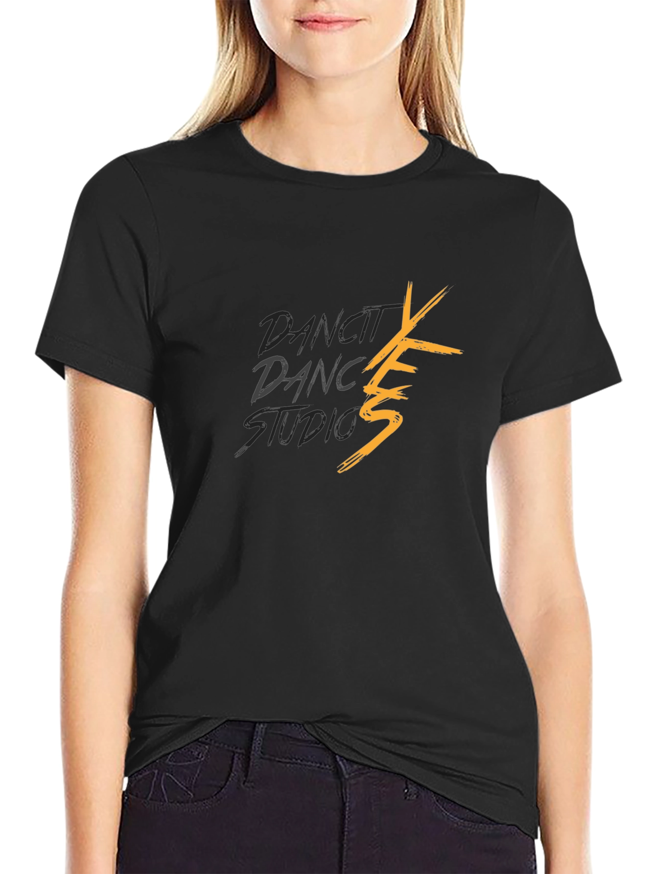 Dance Studio Black Tee - Yes Graphic