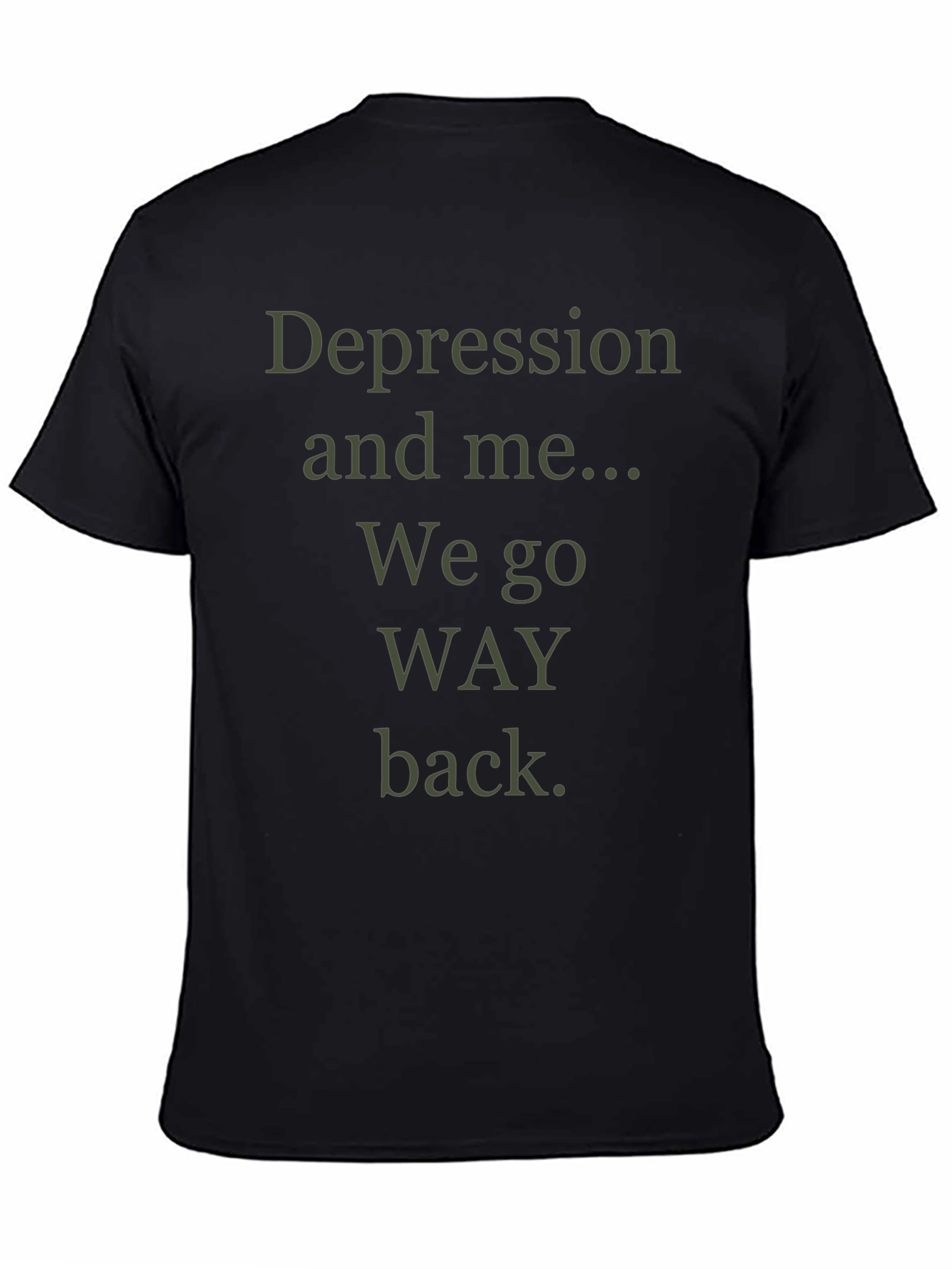 Depression and Me Mens Graphic T-Shirt