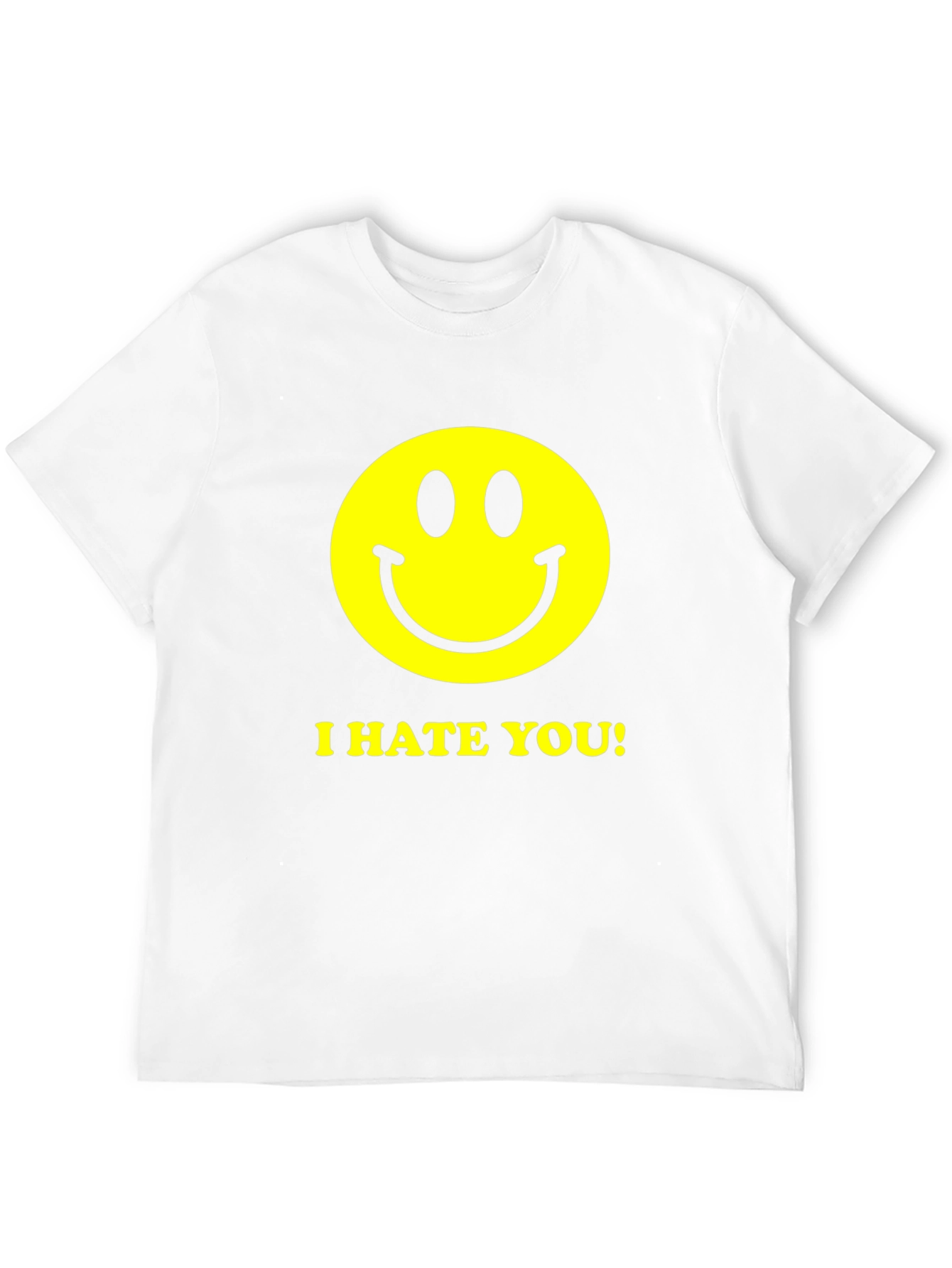 I Hate You Smiley Face Graphic T-Shirt