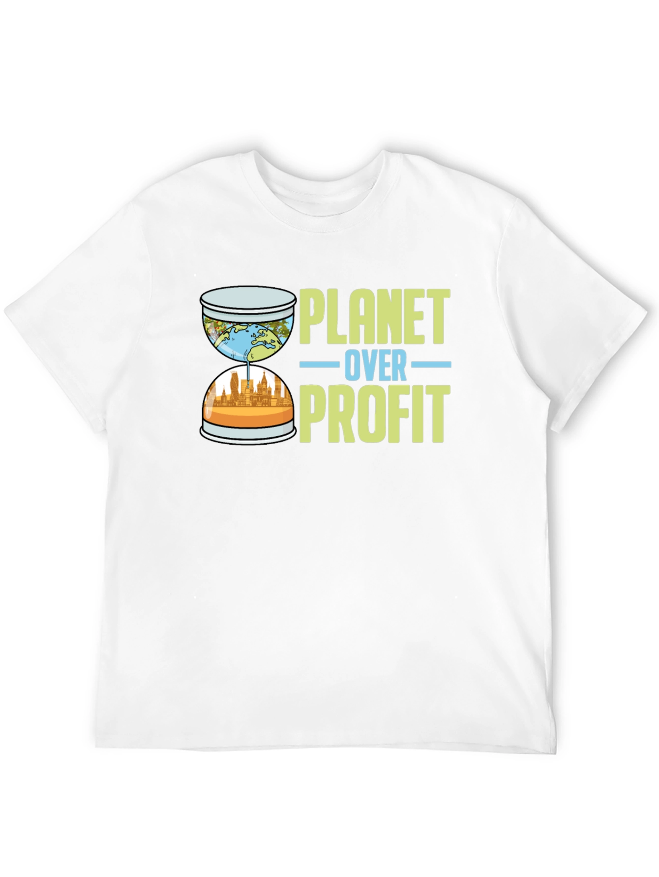 Planet Over Profit Graphic Tee - Eco-Conscious Apparel