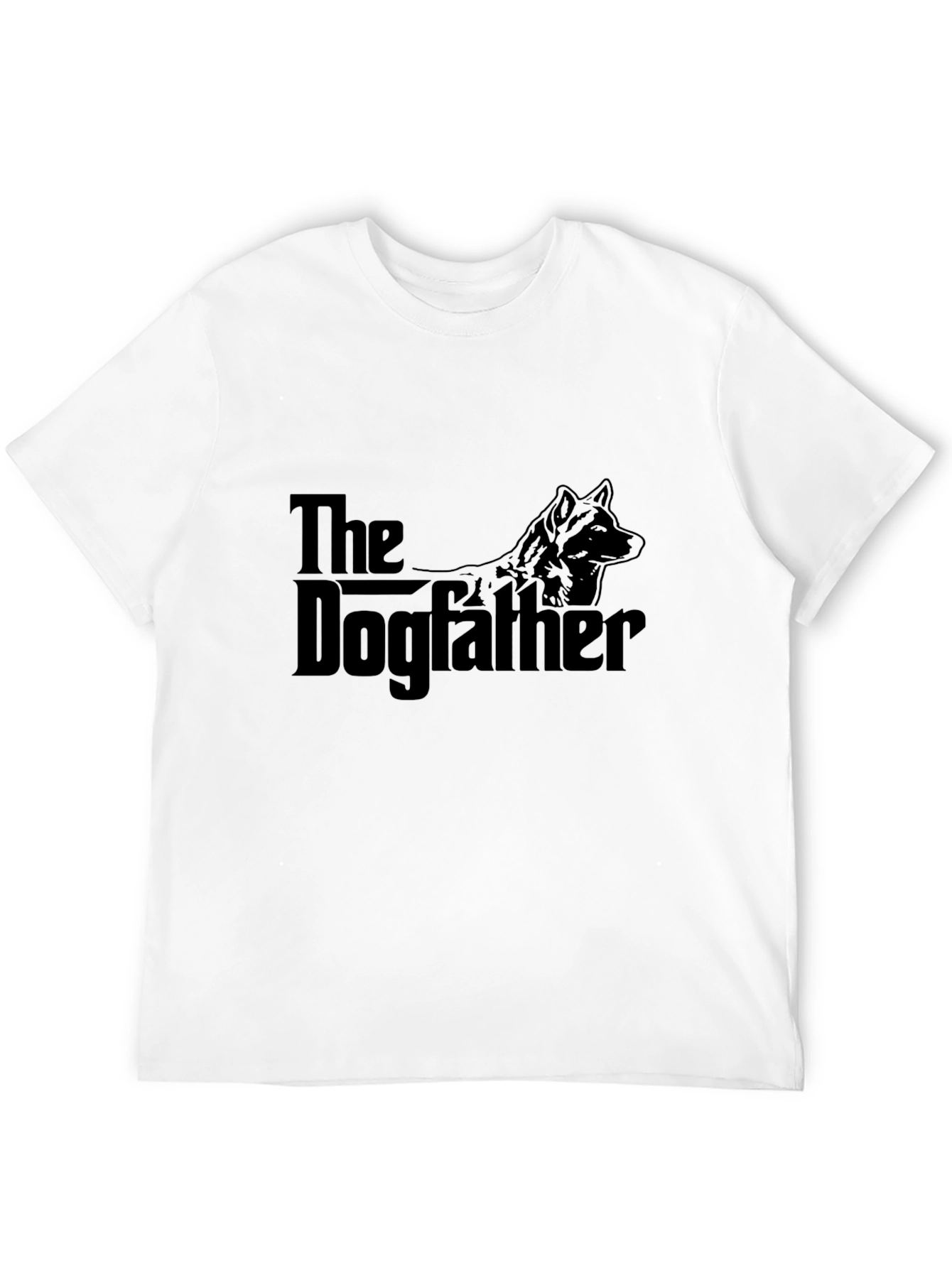The Dogfather Funny Graphic T-Shirt - Black