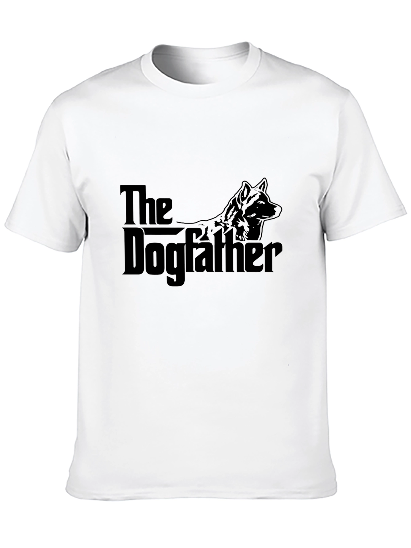 The Dogfather Funny Graphic T-Shirt - Black