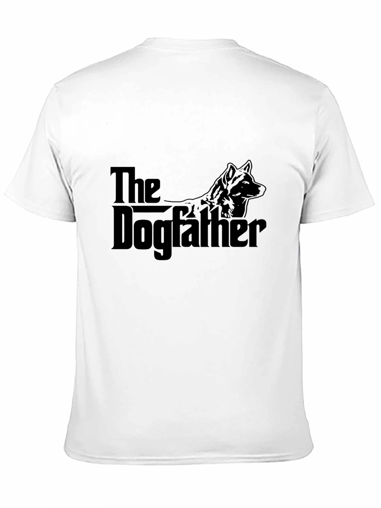 The Dogfather Funny Graphic T-Shirt - Black