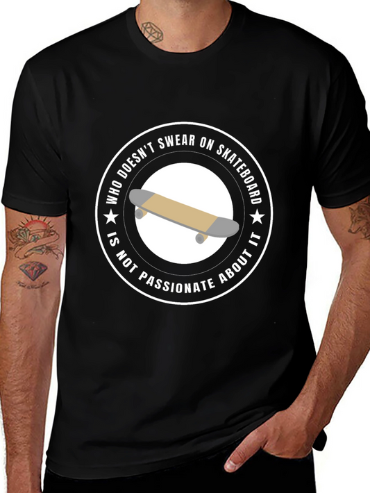 Skateboard Passion T-Shirt - Unisex Black Tee