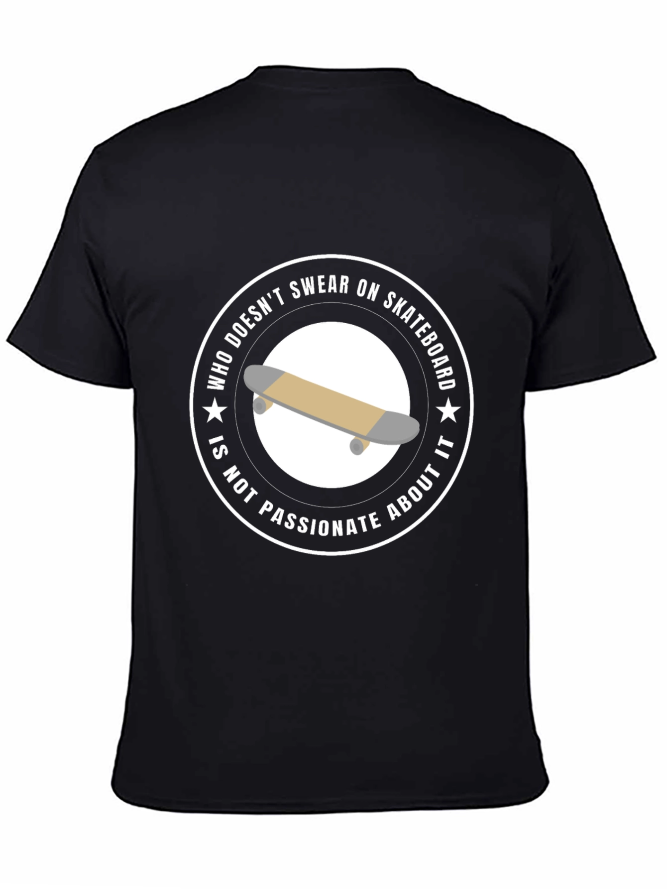 Skateboard Passion T-Shirt - Unisex Black Tee