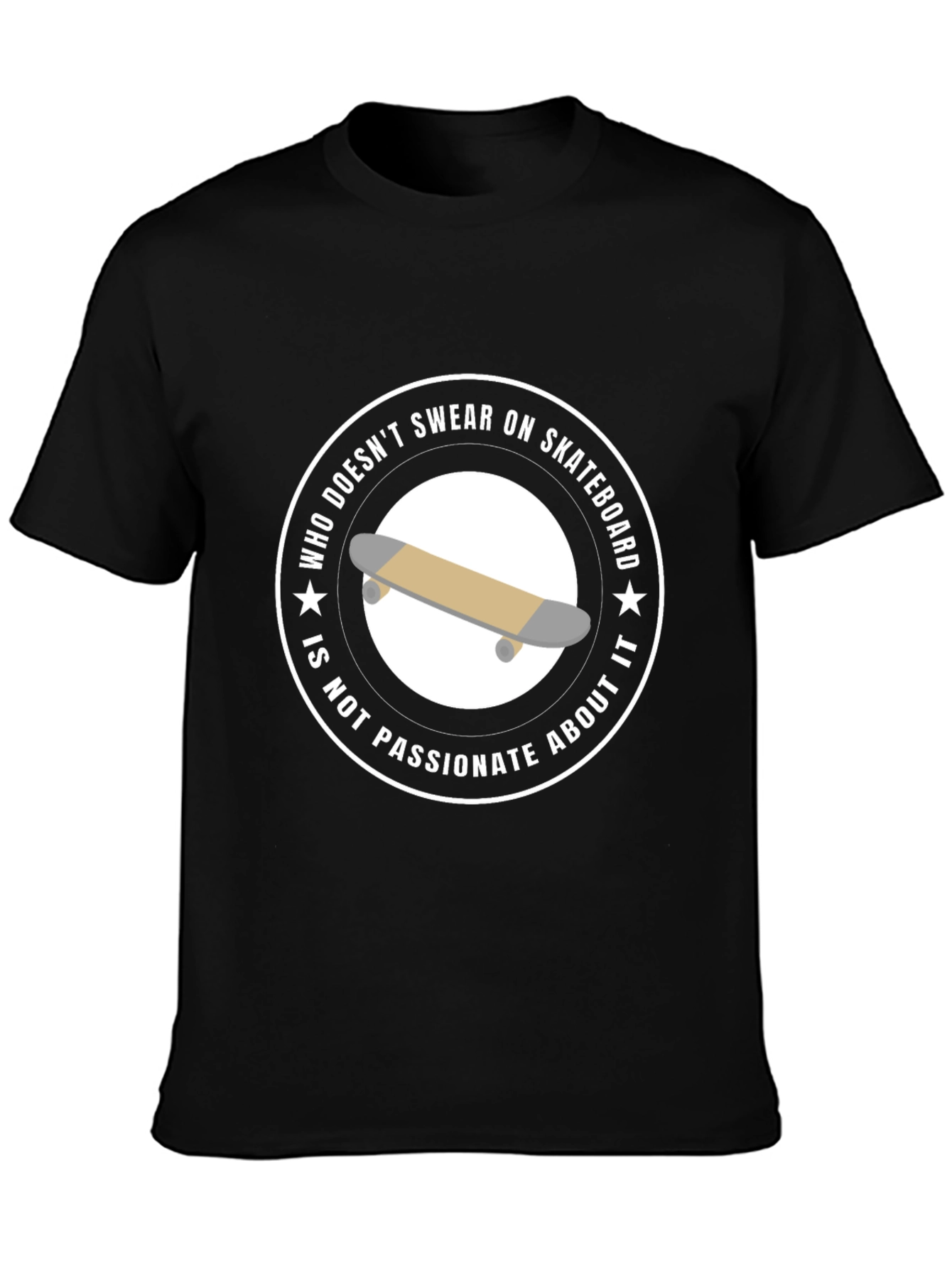 Skateboard Passion T-Shirt - Unisex Black Tee